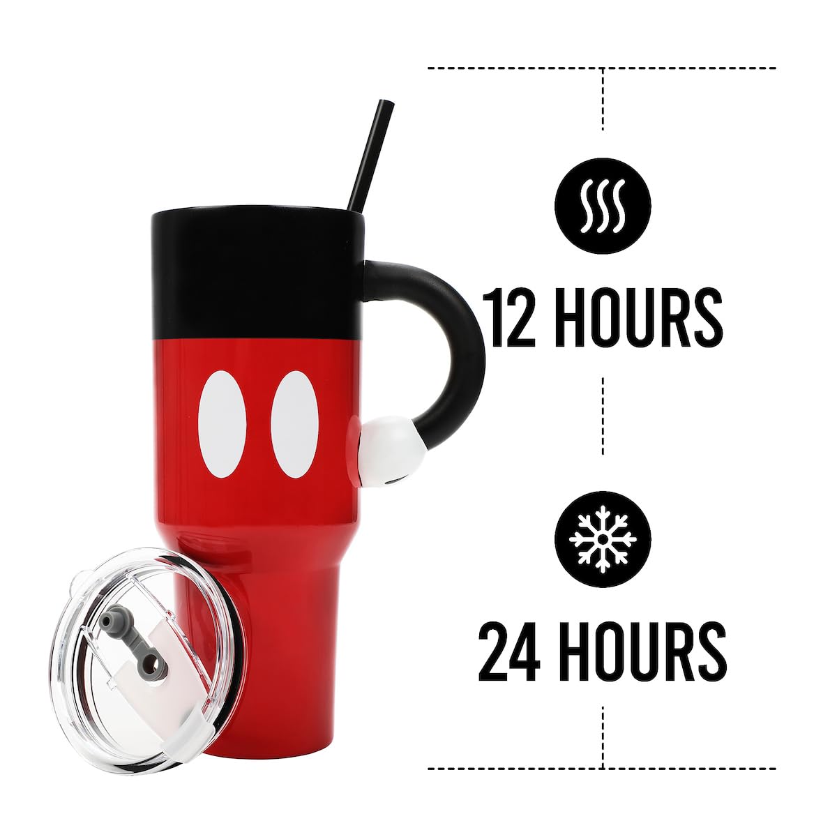 Foto 6 pulgar | Vaso Bioworld Disney Mickey Mouse De Acero Inoxidable, 1,2 L - Venta Internacional.
