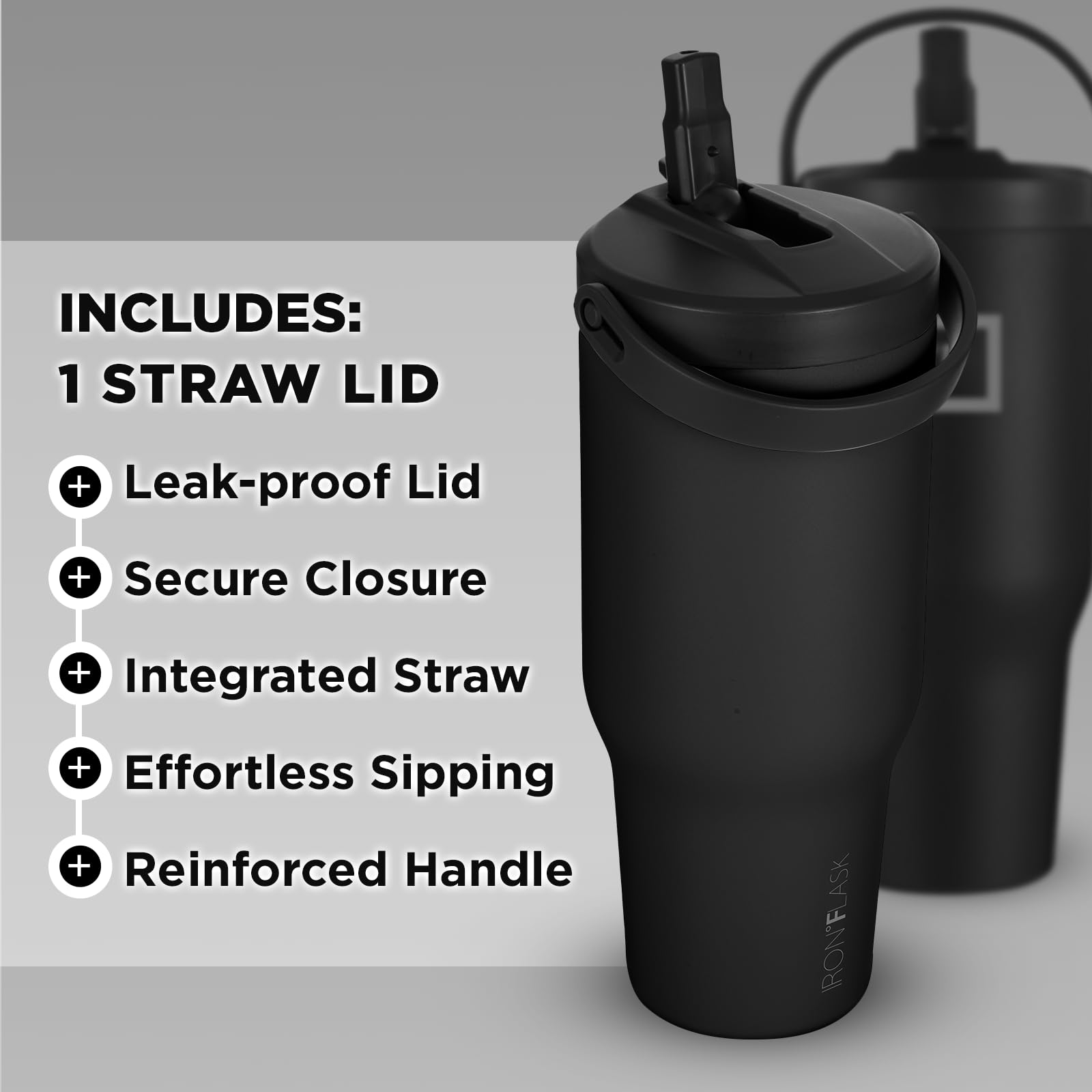 Foto 3 pulgar | Vaso De Agua Iron °flask Sidekick Con Aislamiento De 900 Ml Midnight - Venta Internacional.