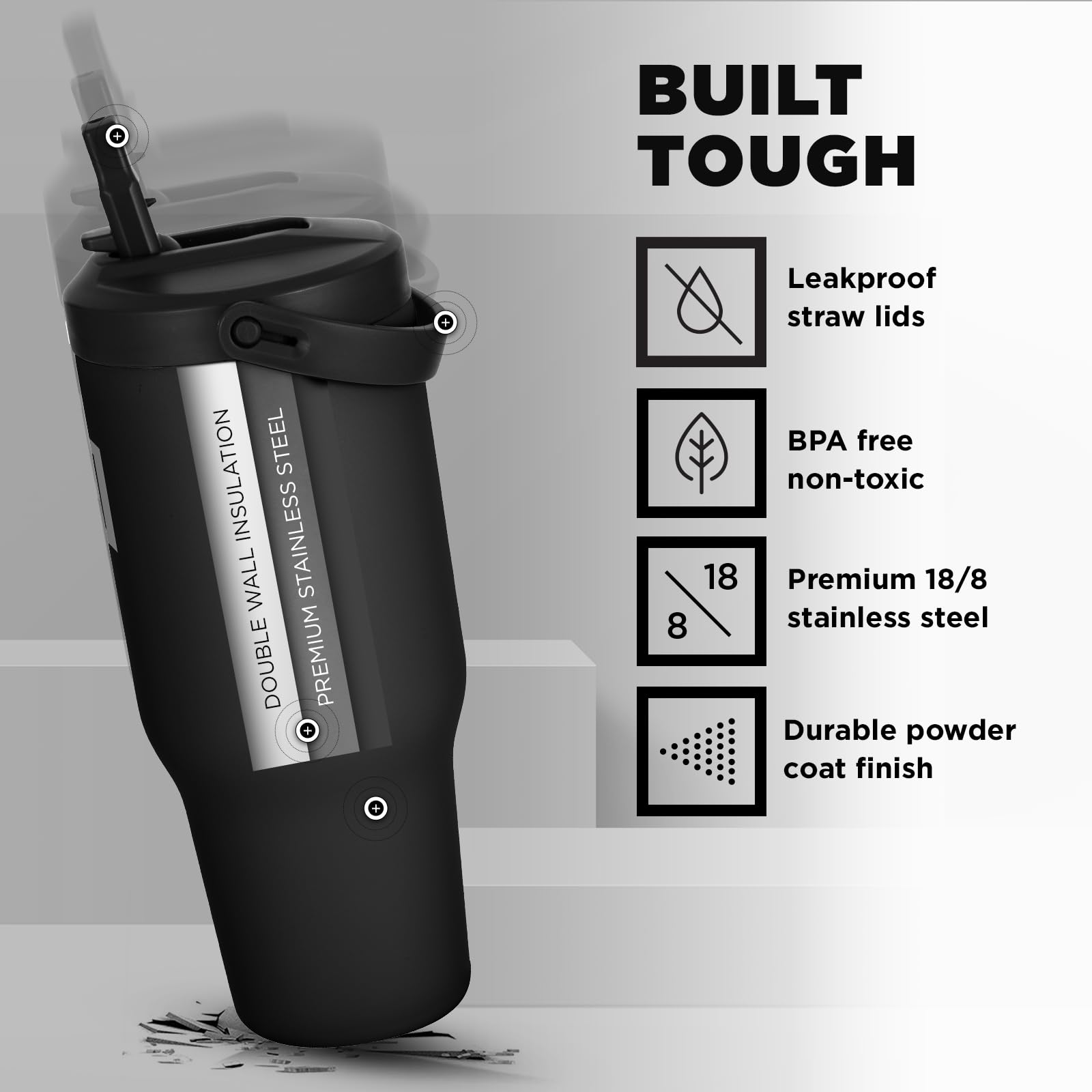 Foto 6 pulgar | Vaso De Agua Iron °flask Sidekick Con Aislamiento De 900 Ml Midnight - Venta Internacional.