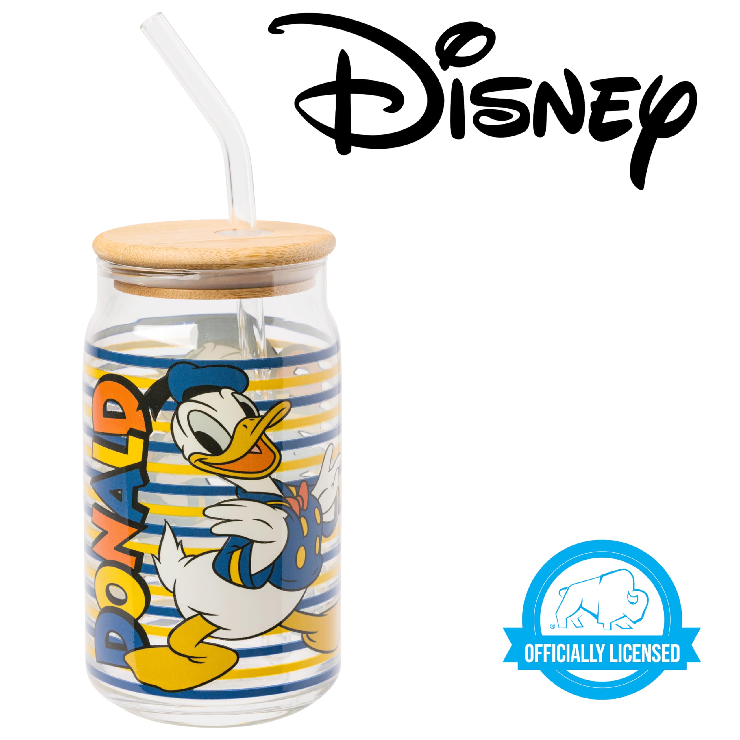 Foto 5 pulgar | Vaso De Cristal Plateado Con Diseño De Mickey Donald Duck Buffalo Disney - Venta Internacional.