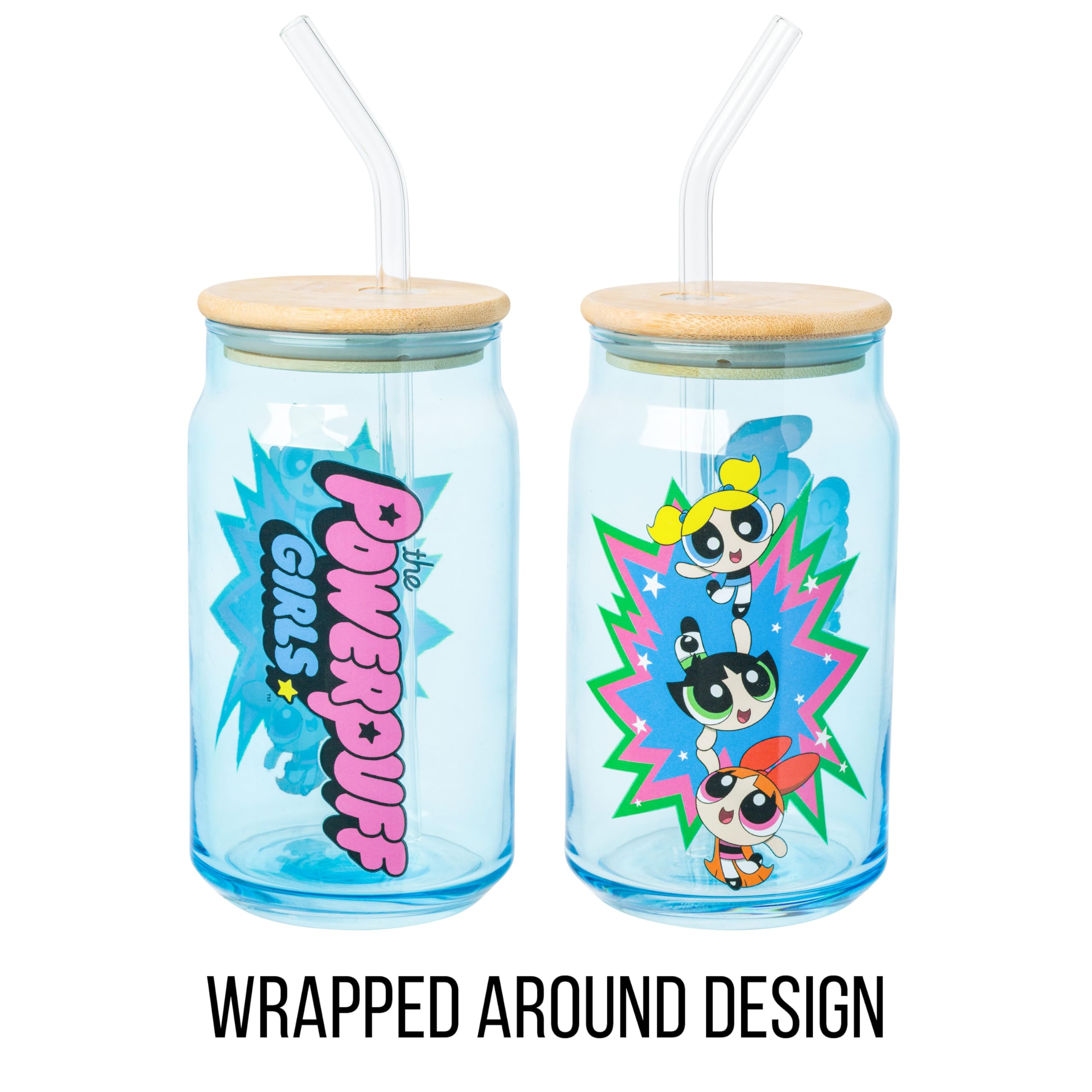 Foto 3 pulgar | Vaso de Cristal Silver Buffalo The Powerpuff Girls de 480 ml-Venta Internacional