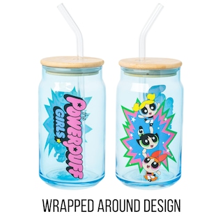 Foto 2 | Vaso de Cristal Silver Buffalo The Powerpuff Girls de 480 ml-Venta Internacional