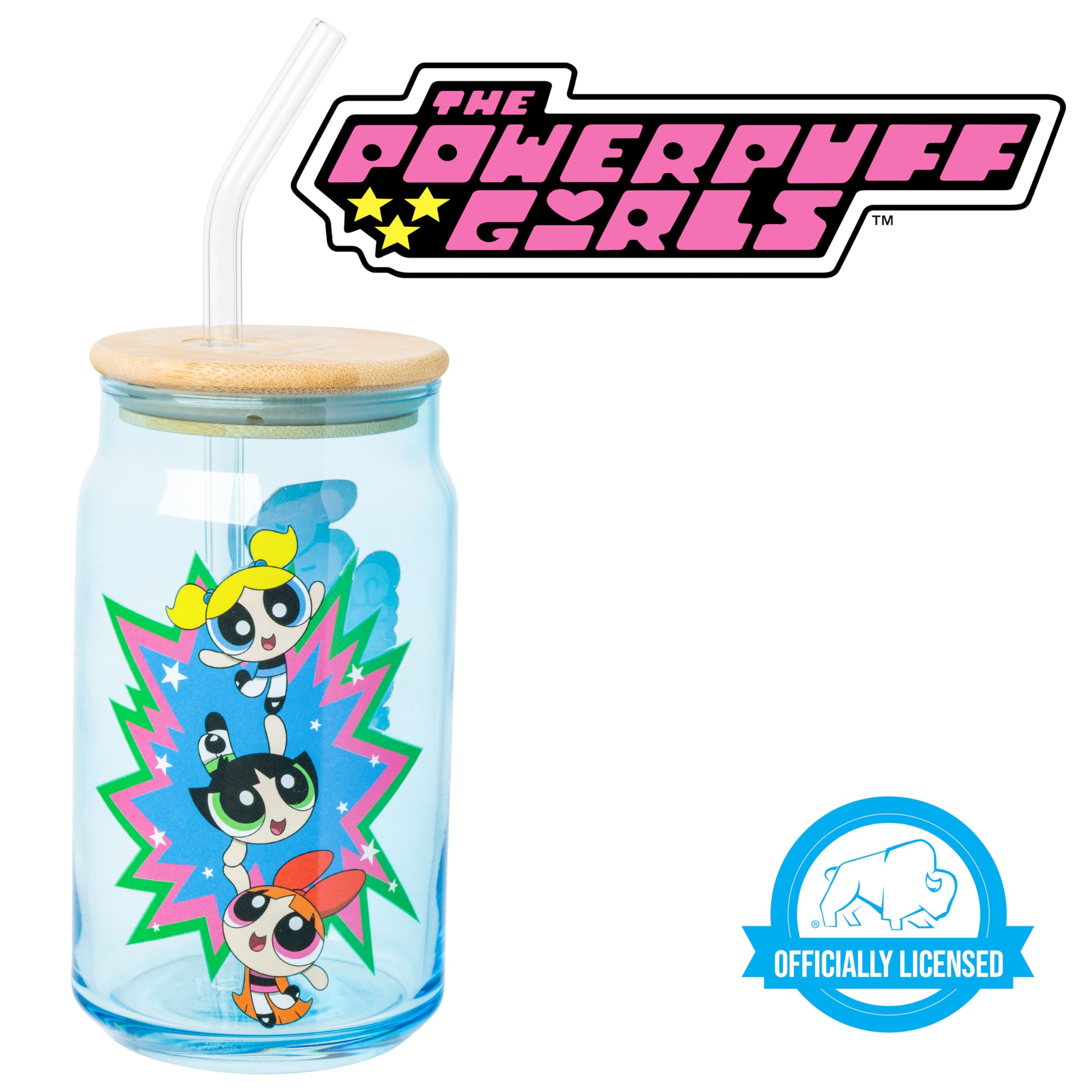 Foto 5 pulgar | Vaso de Cristal Silver Buffalo The Powerpuff Girls de 480 ml-Venta Internacional