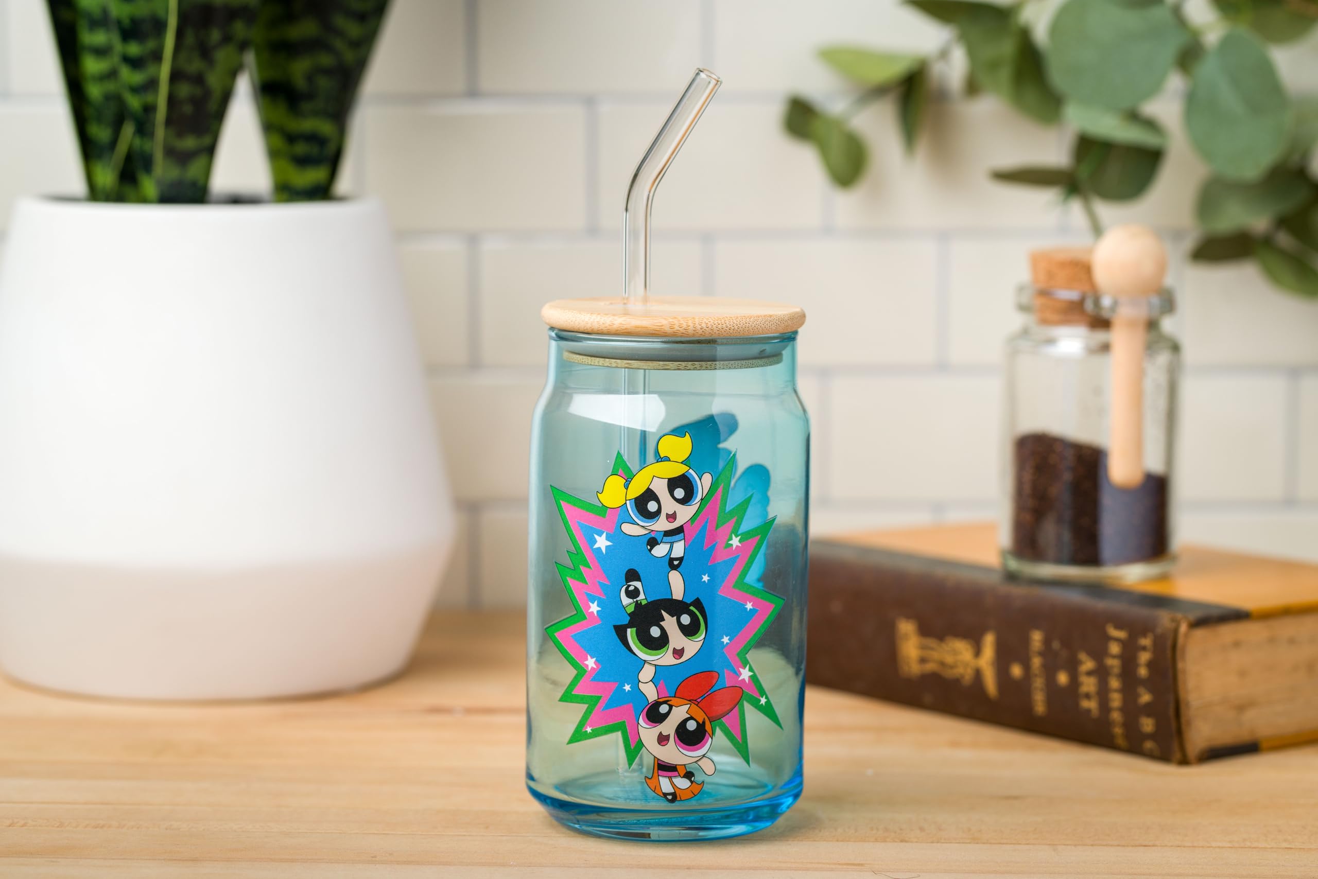 Foto 6 pulgar | Vaso de Cristal Silver Buffalo The Powerpuff Girls de 480 ml-Venta Internacional