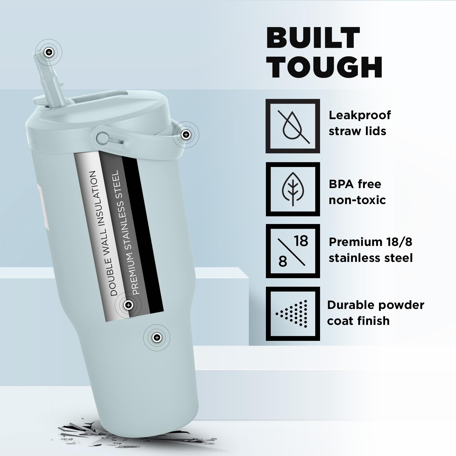Foto 6 pulgar | Vaso De Agua Iron °flask Sidekick Con Aislamiento De 900 Ml Con Pajita - Venta Internacional.