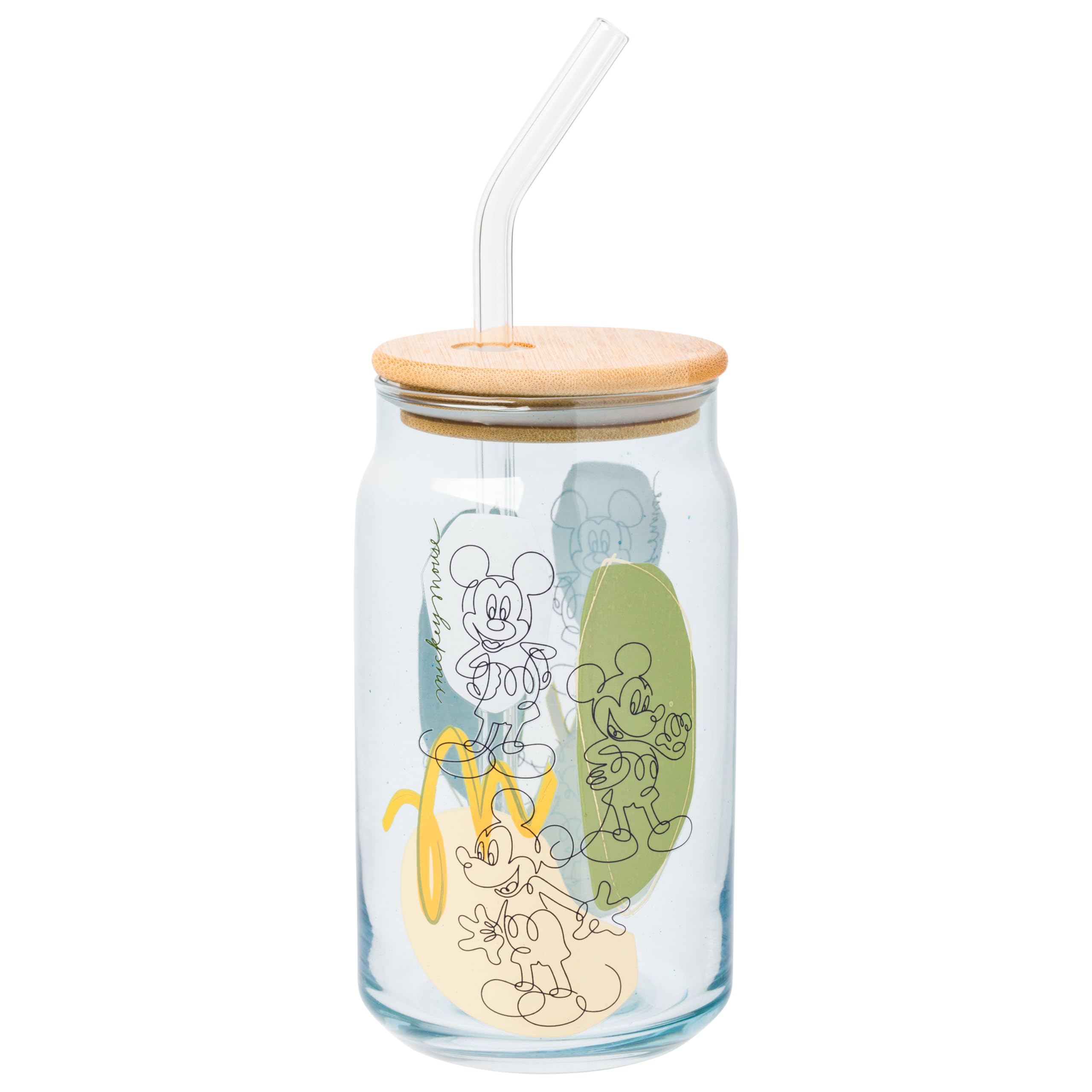 Foto 2 pulgar | Vaso De Cristal Plateado Con Diseño De Mickey Mouse Buffalo Disney, 480 Ml - Venta Internacional.