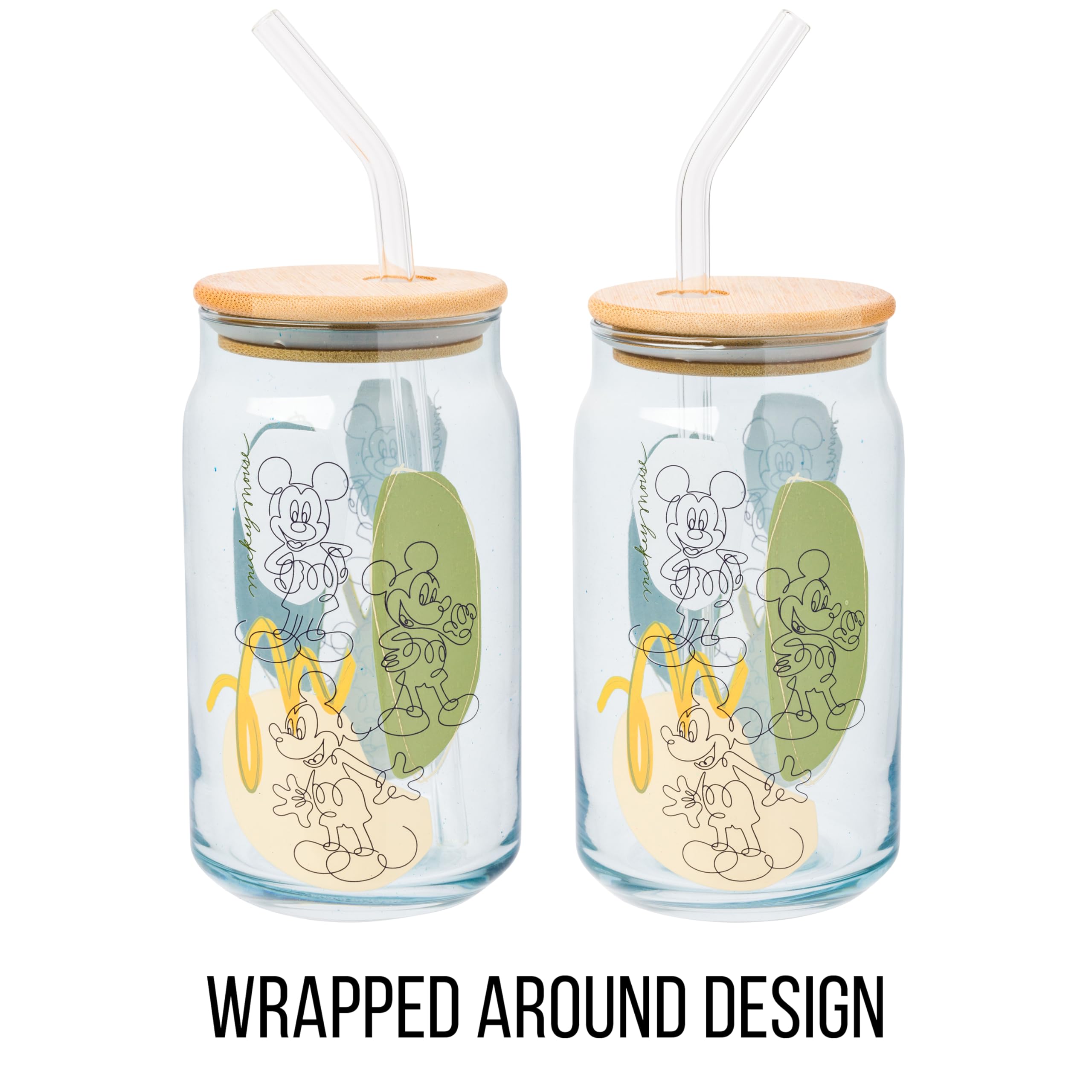 Foto 3 pulgar | Vaso De Cristal Plateado Con Diseño De Mickey Mouse Buffalo Disney, 480 Ml - Venta Internacional.