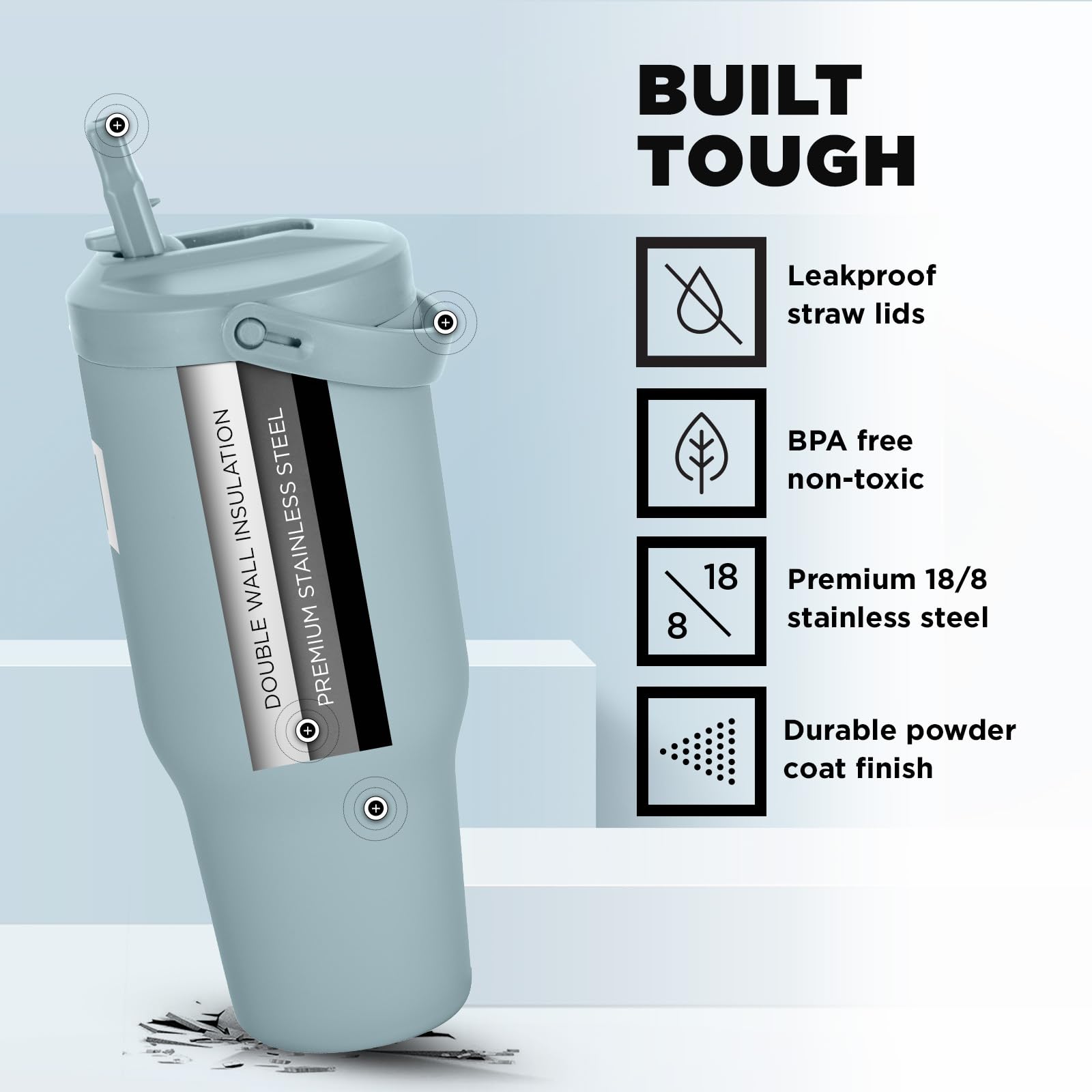 Foto 6 pulgar | Vaso De Agua Iron °flask Sidekick Con Aislamiento De 900 Ml Con Pajita - Venta Internacional.