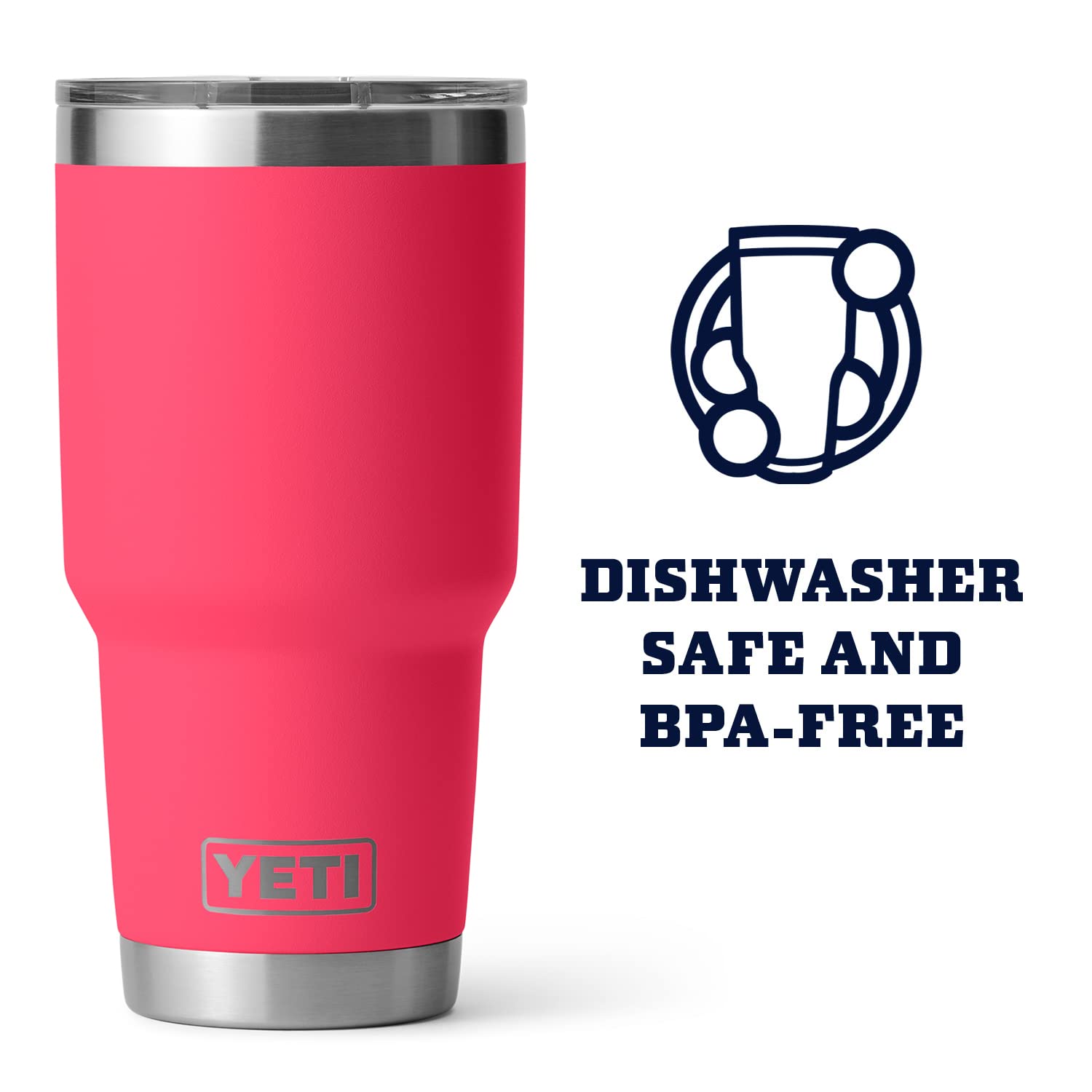 Foto 5 pulgar | Vaso Yeti Rambler De Acero Inoxidable Bimini De 900 Ml, Color Rosa - Venta Internacional.