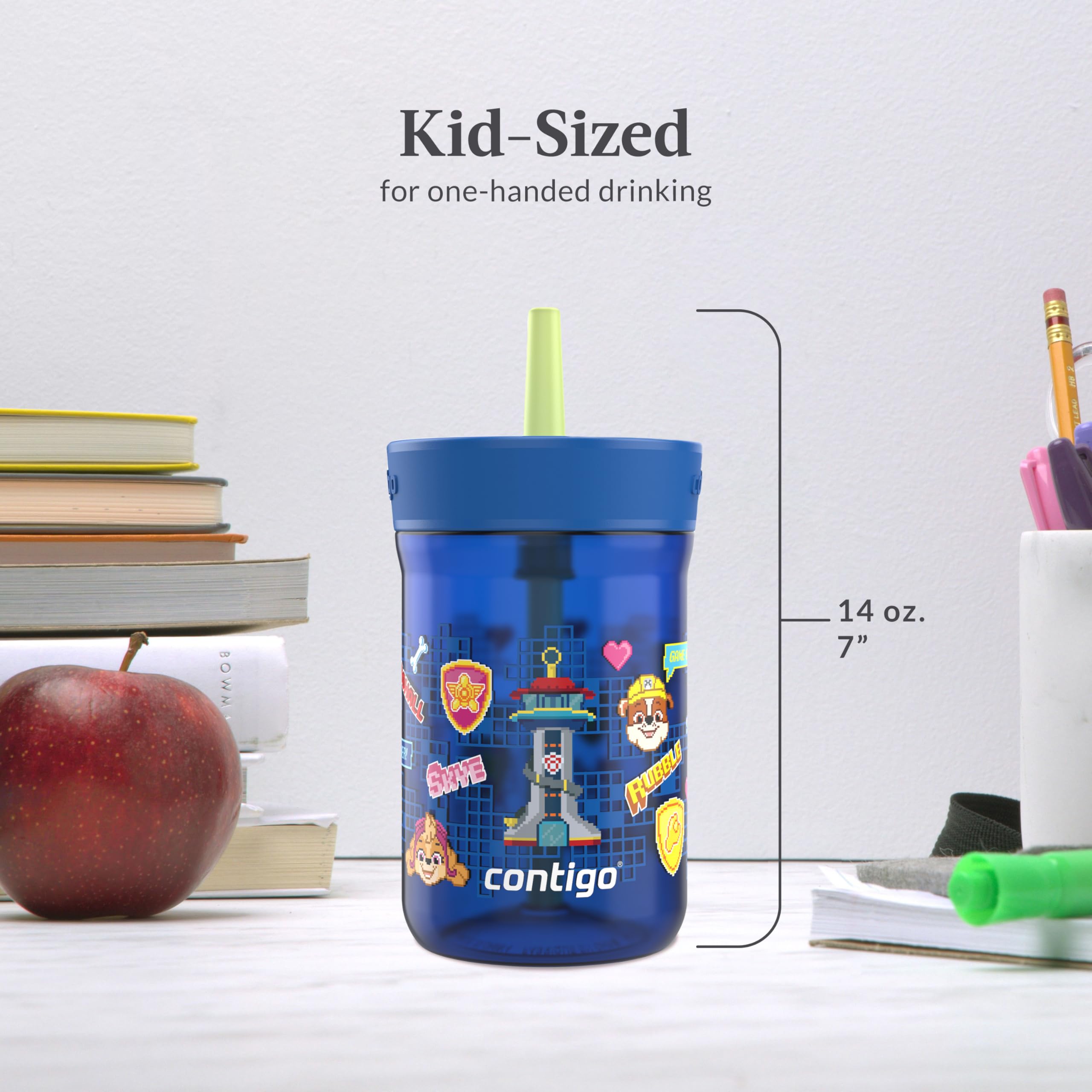 Foto 6 pulgar | Vaso Contigo Kids Leighton A Prueba De Derrames Paw Patrol, 400 Ml - Venta Internacional.