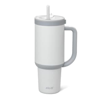 Foto 1 | Vaso Ello Oasis De 1,2 Litros Con Asa Y Pajita Retráctil En Escala De Grises - Venta Internacional.