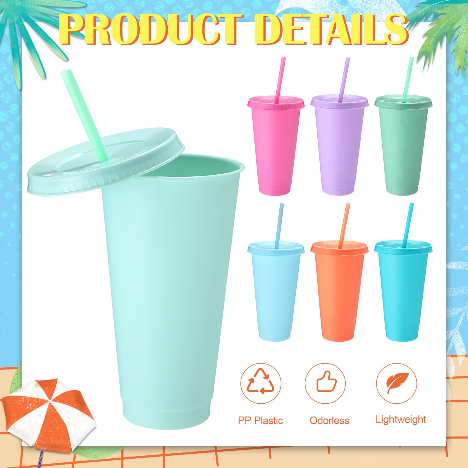 Foto 3 pulgar | Vaso con Pajita Honeydak de 30 Piezas-Venta Internacional