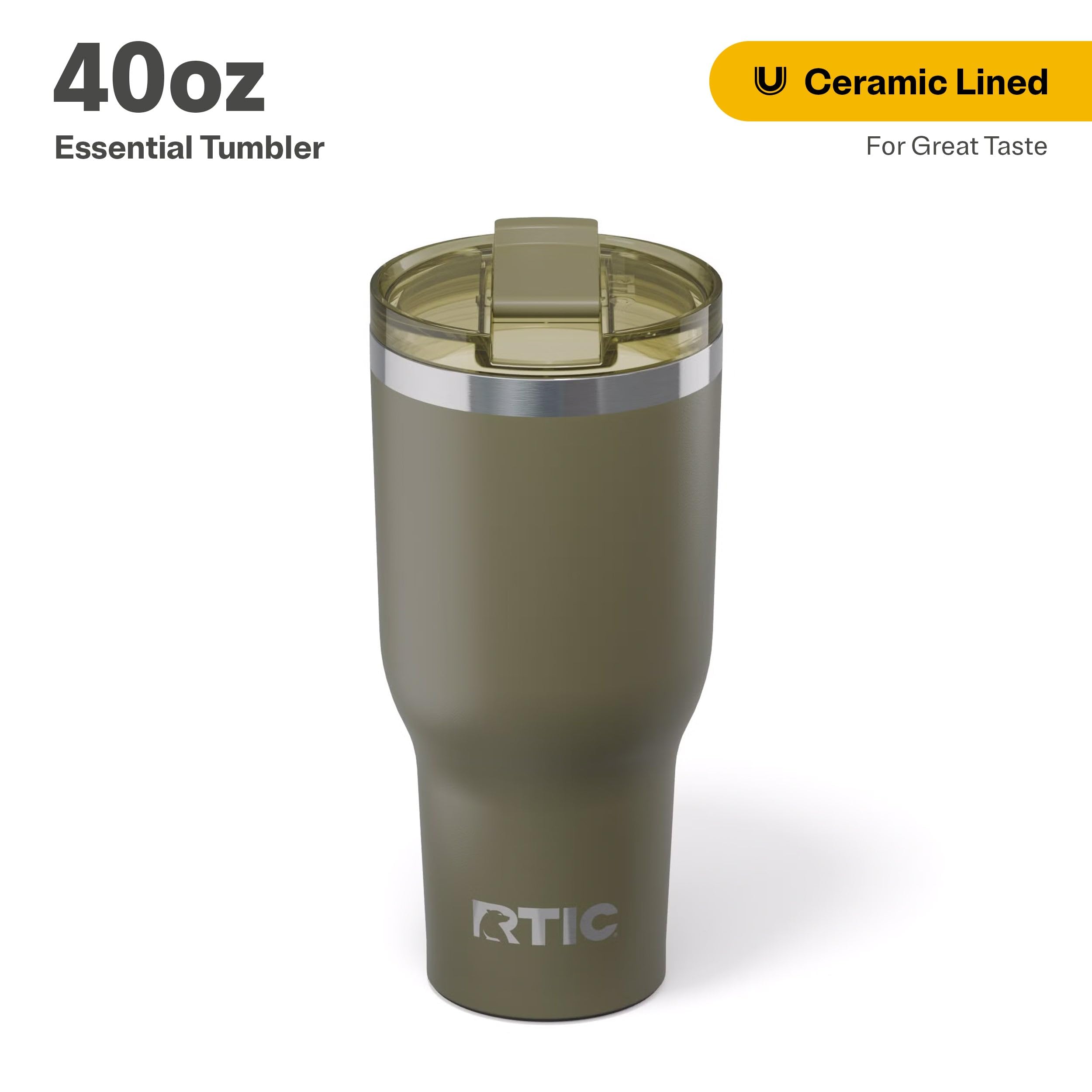 Foto 3 pulgar | Vaso Rtic Essential de Acero Inoxidable Oliva  1.18 l- Venta Internacional
