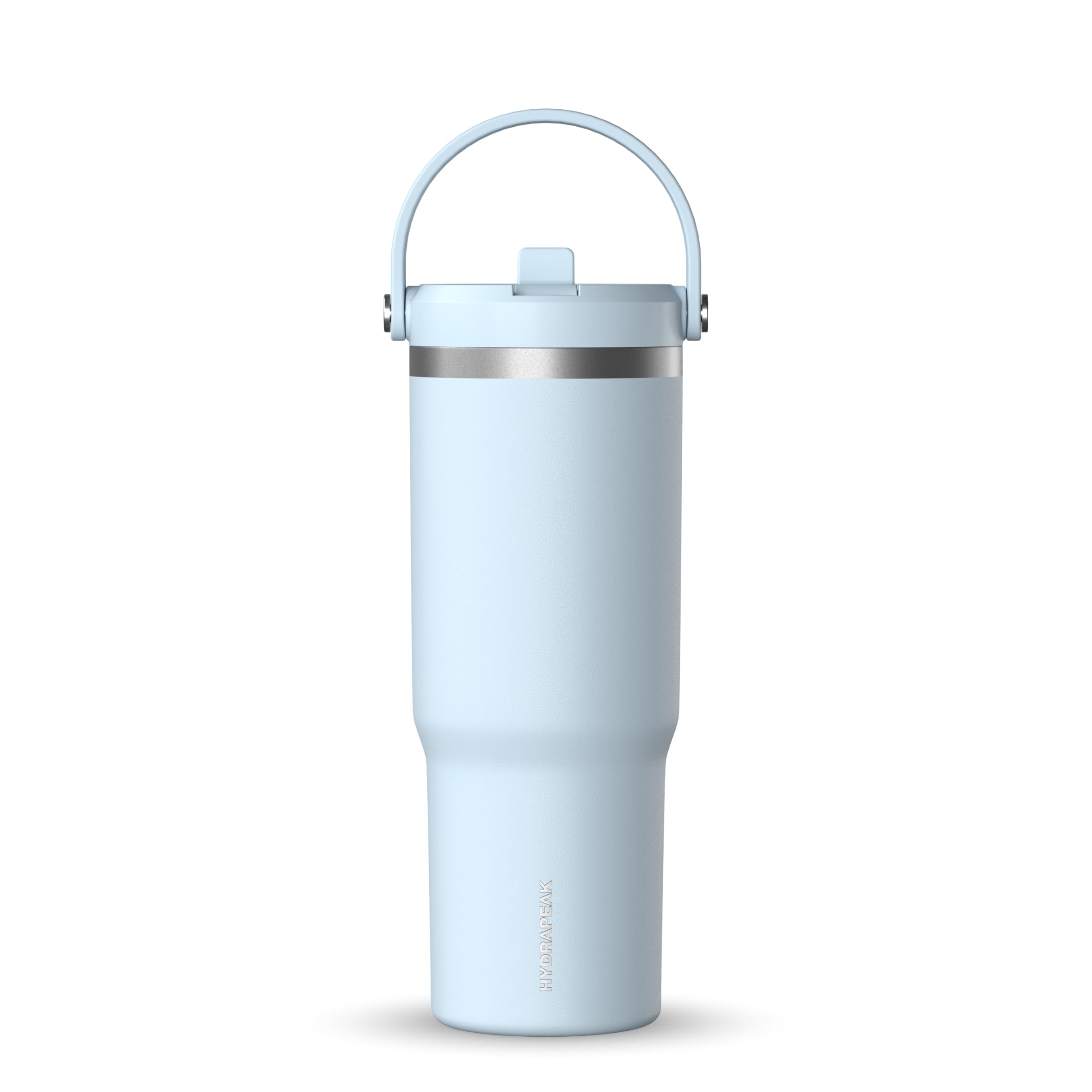 Vaso Hydrapeak Nomad De 950 Ml Con Asa Y Tapa Con Pajita, Color Azul - Venta Internacional.