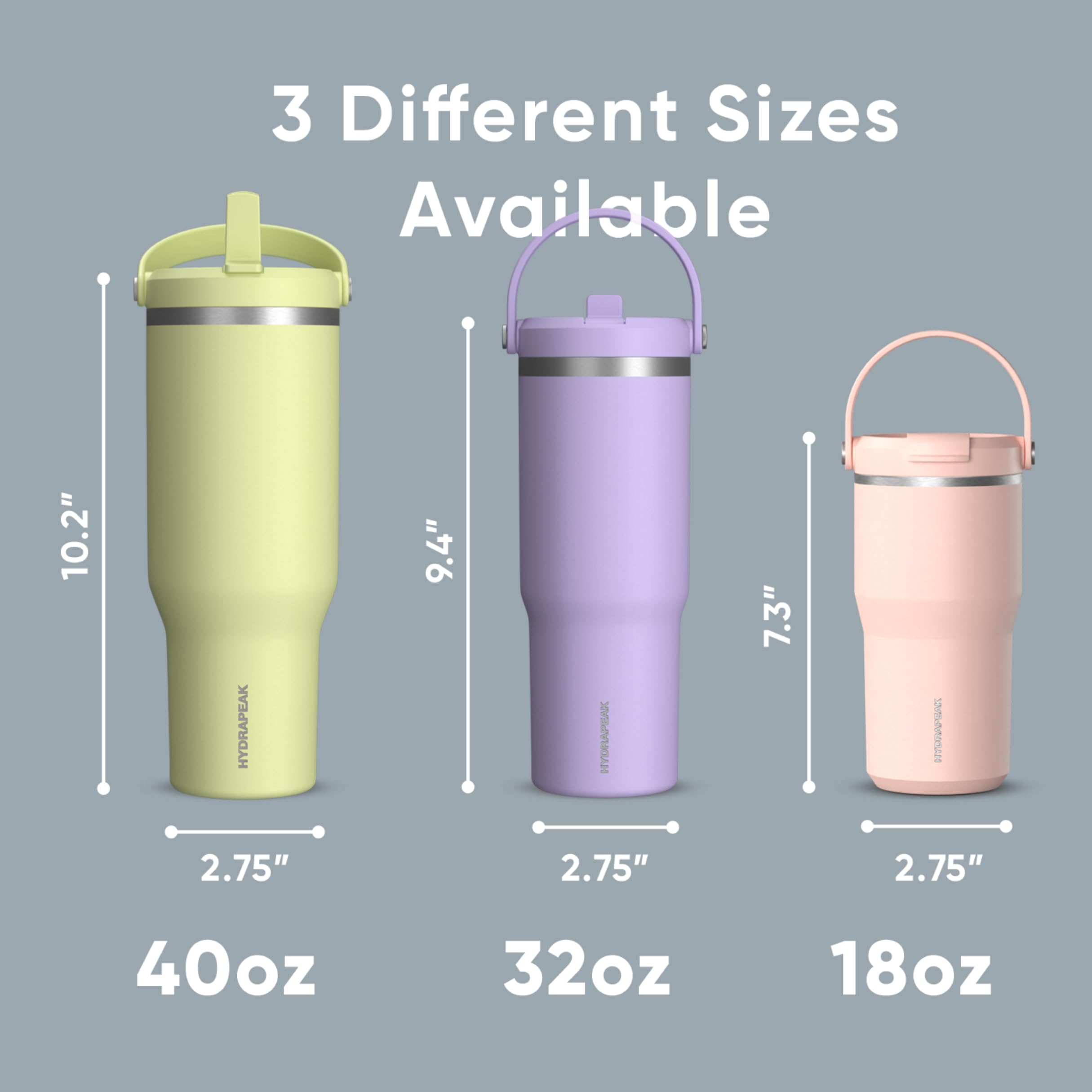 Foto 6 pulgar | Vaso Hydrapeak Nomad De 950 Ml Con Asa Y Tapa Con Pajita, Color Azul - Venta Internacional.