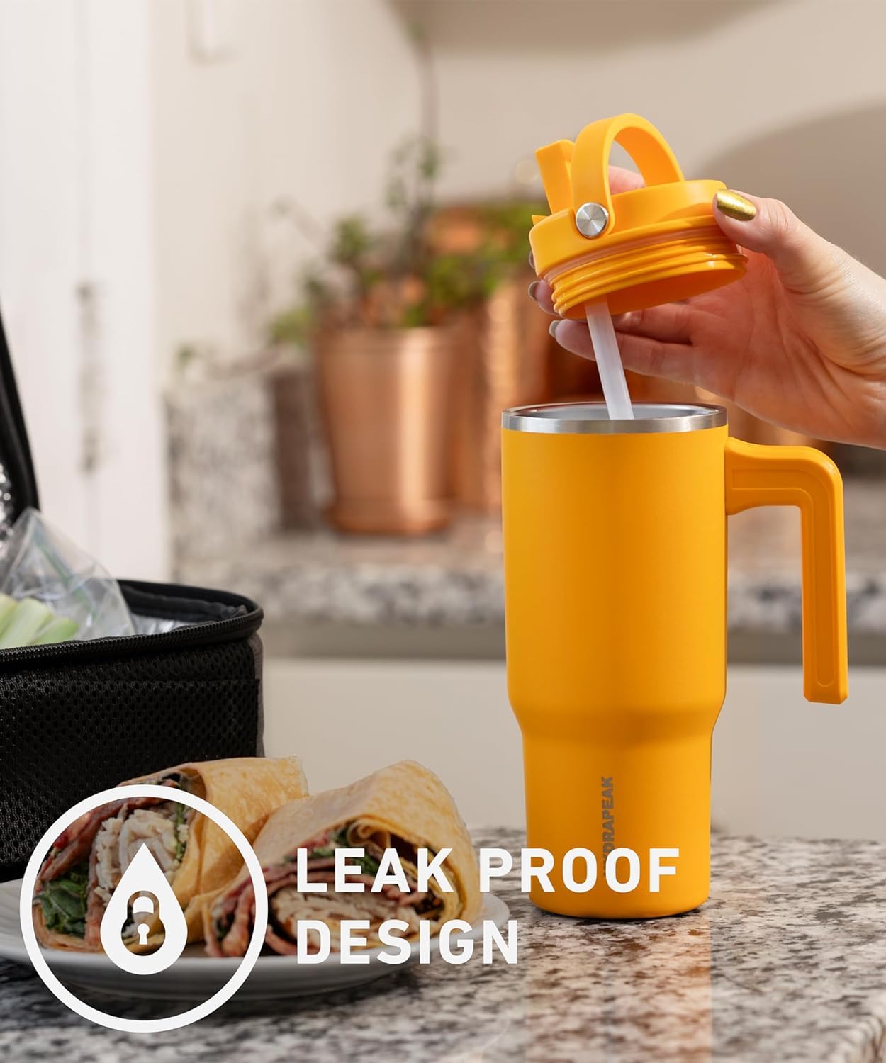 Foto 6 pulgar | Botella De Agua Hydrapeak Kids Voyager 530 Ml Con Asa Y Pajita - Venta Internacional.