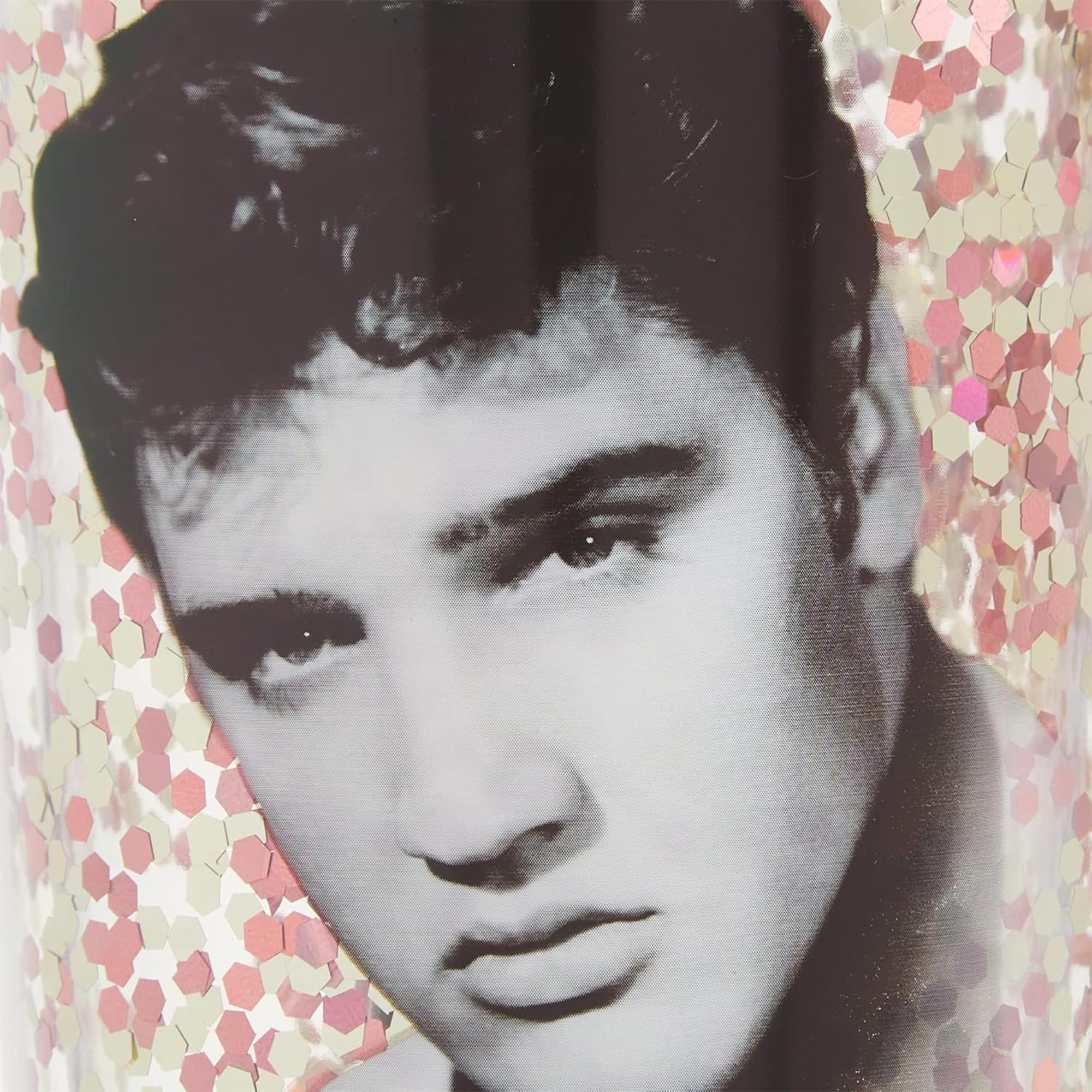 Foto 3 pulgar | Vaso Con Cucharas Acrílicas Rellenas De Purpurina, 590 Ml, Elvis Presley - Venta Internacional.