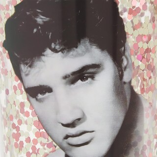 Foto 2 | Vaso Con Cucharas Acrílicas Rellenas De Purpurina, 590 Ml, Elvis Presley - Venta Internacional.
