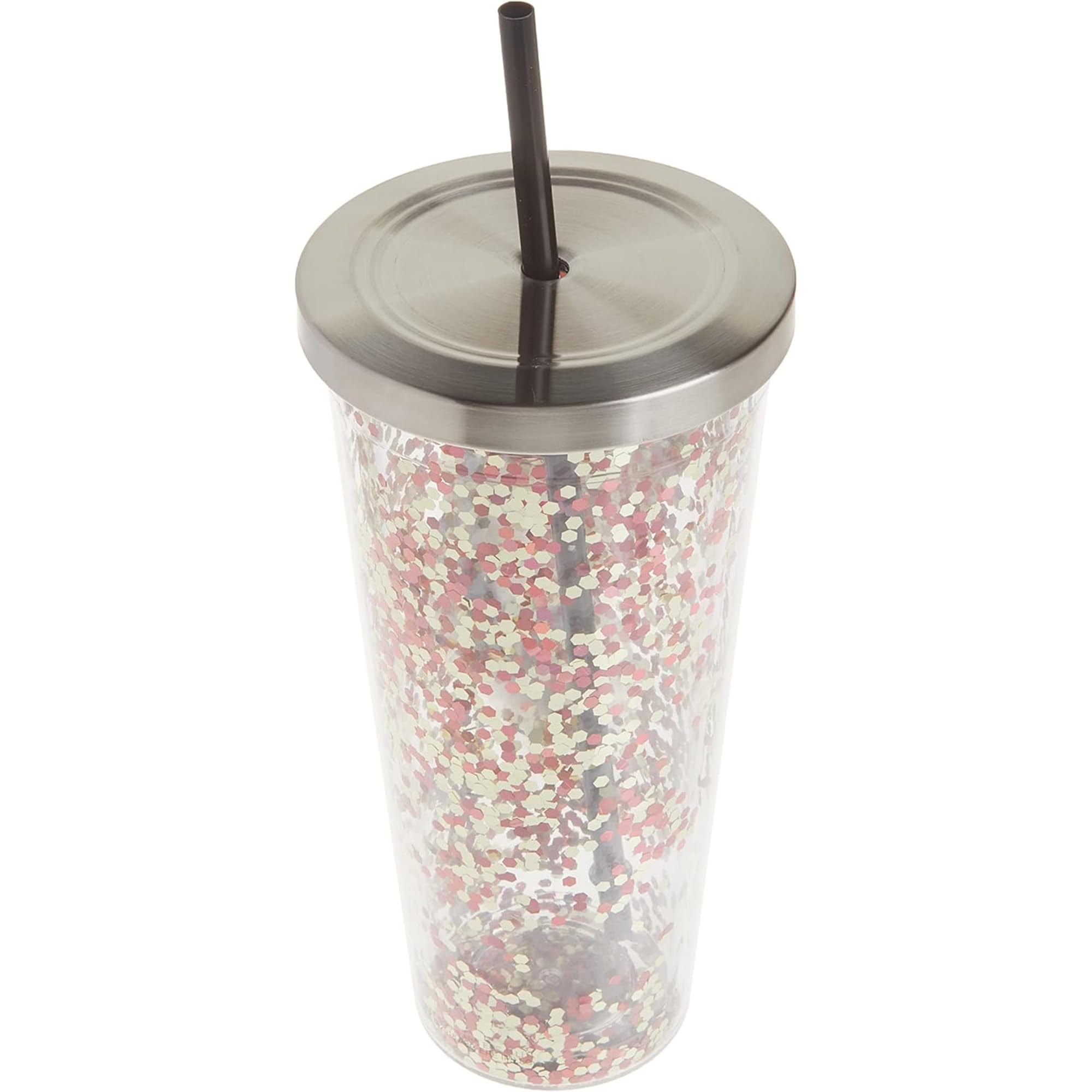 Foto 5 | Vaso Con Cucharas Acrílicas Rellenas De Purpurina, 590 Ml, Elvis Presley - Venta Internacional.