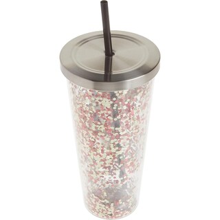 Foto 5 | Vaso Con Cucharas Acrílicas Rellenas De Purpurina, 590 Ml, Elvis Presley - Venta Internacional.