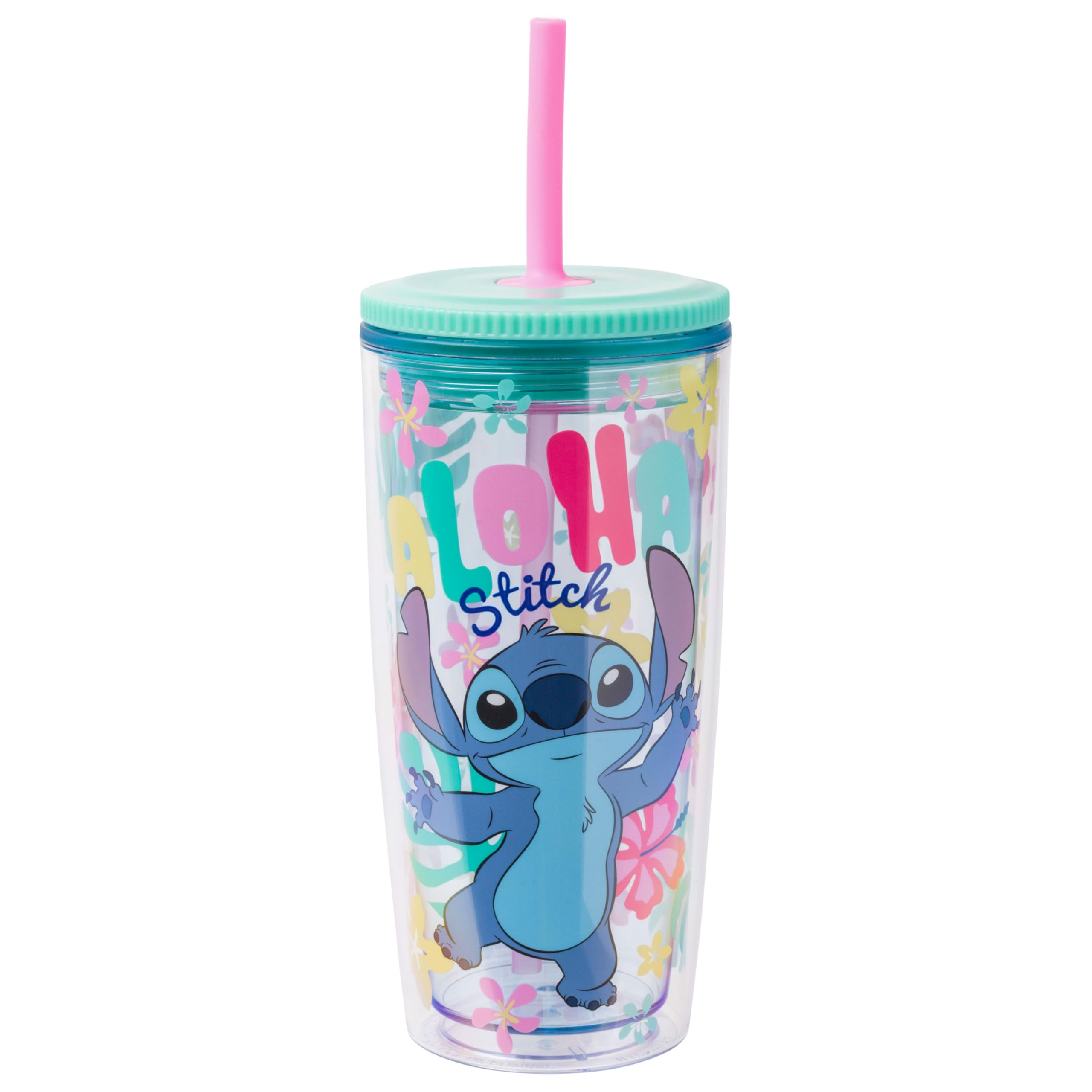 Foto 2 pulgar | Vaso Plateado Buffalo Disney Lilo And Stitch «aloha» De 600 Ml - Venta Internacional.