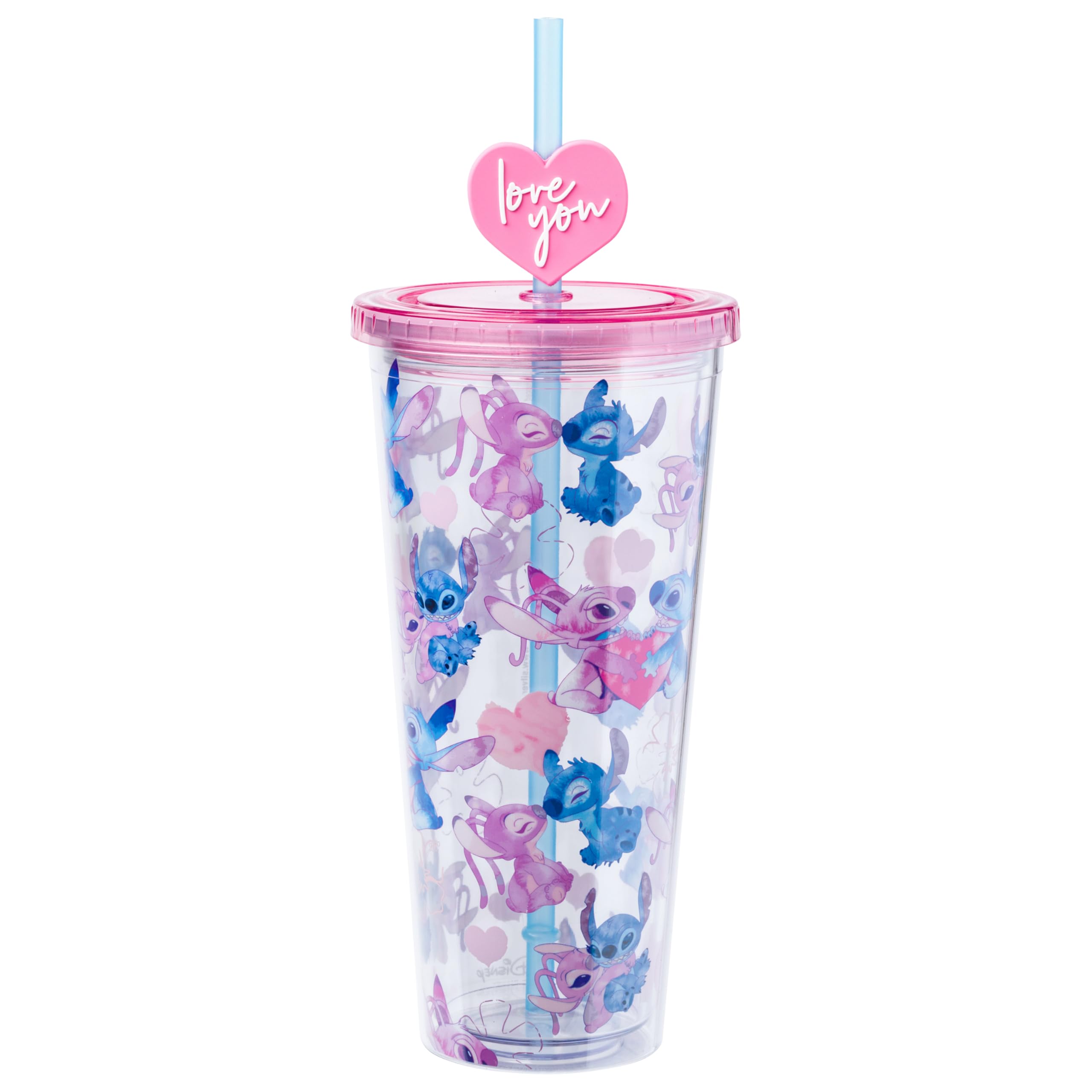 Foto 2 pulgar | Taza Fría Silver Buffalo Disney Lilo And Stitch, 700 Ml - Venta Internacional.