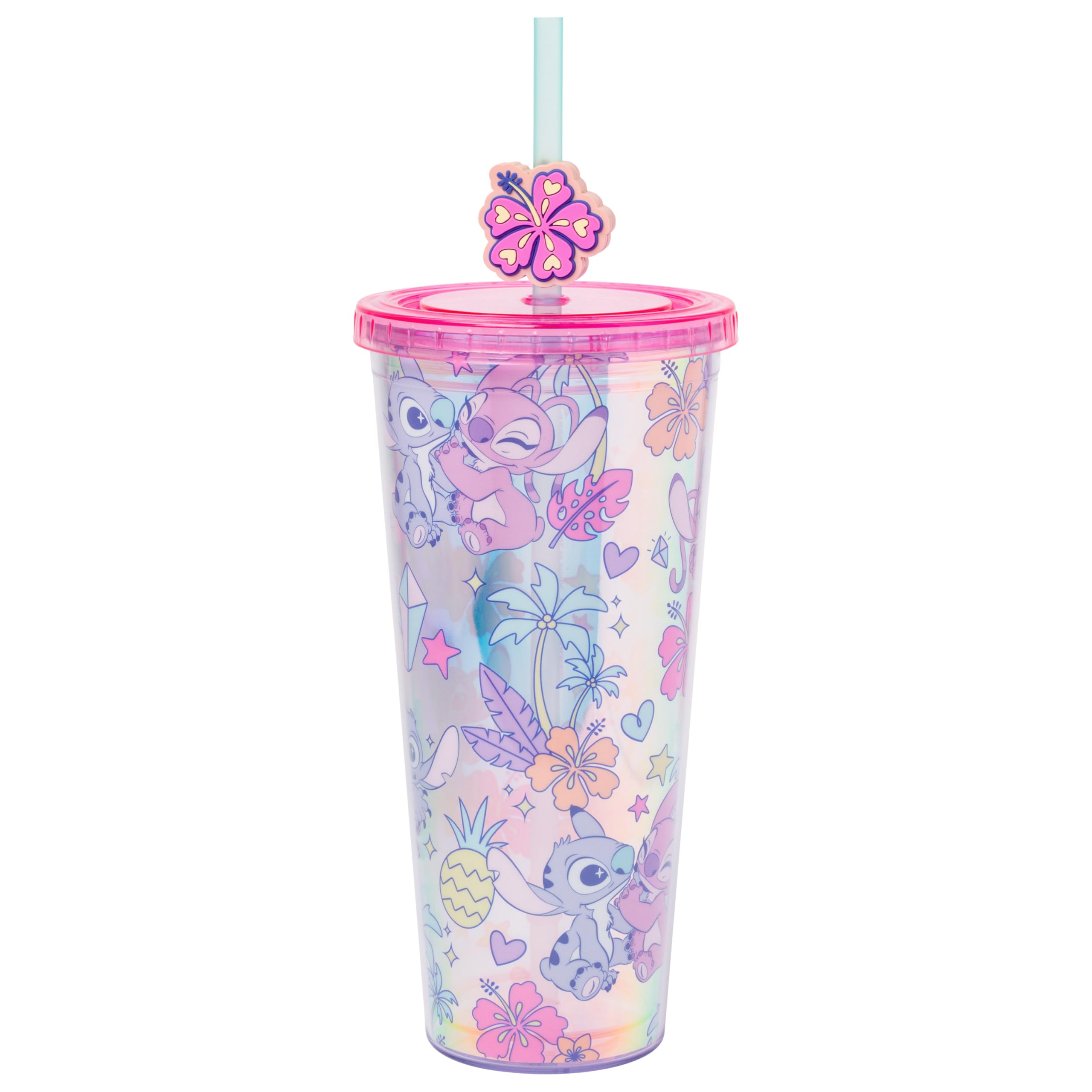 Foto 2 pulgar | Copa Cold Cup Silver Buffalo Disney Lilo And Stitch 710 Ml - Venta Internacional.
