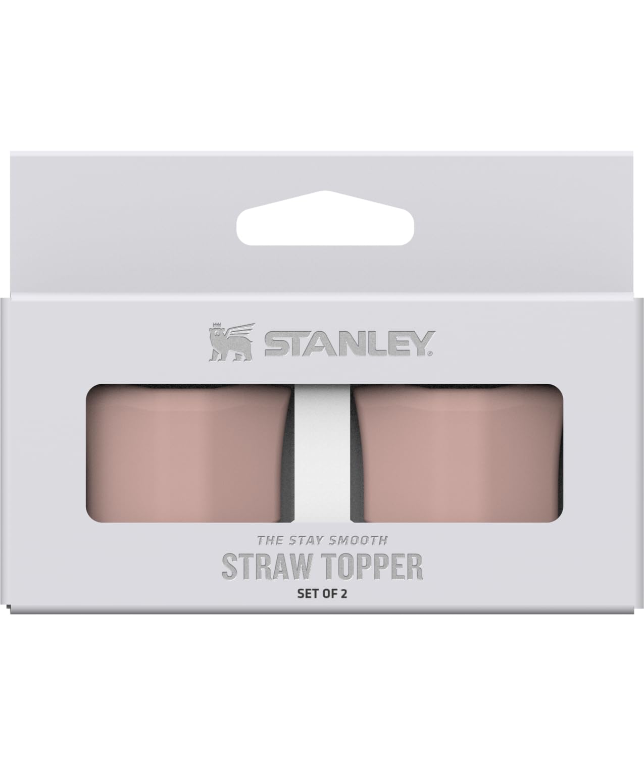 Foto 3 pulgar | Adorno Con Pajita Stanley Quencher Stay Smooth Pink Dusk, Paquete De 2 - Venta Internacional.