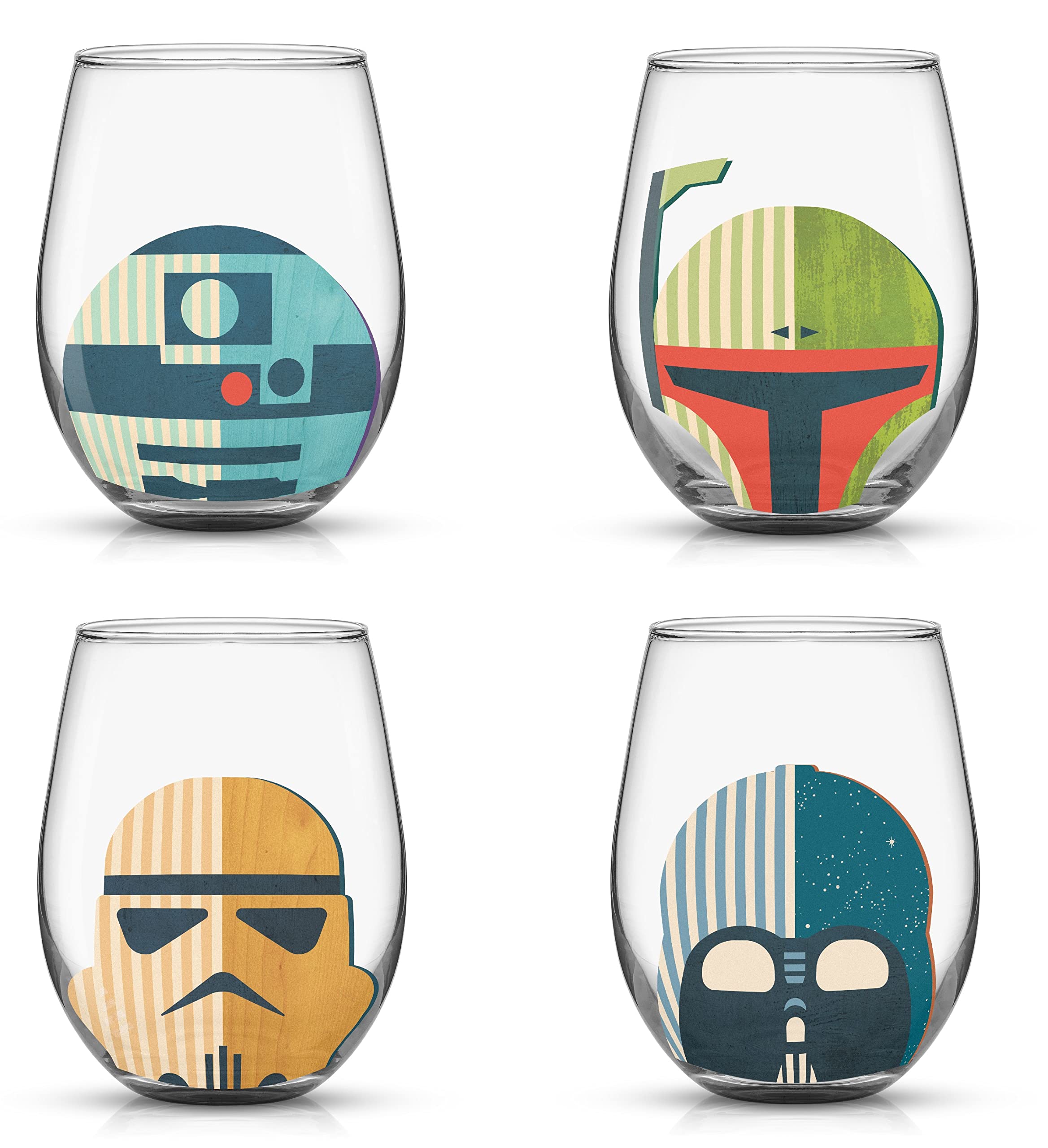 Foto 2 pulgar | Vasos de Vidrio JoyJolt Star Wars 4 Piezas - Venta Internacional
