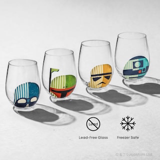 Foto 6 | Vasos de Vidrio JoyJolt Star Wars 4 Piezas - Venta Internacional