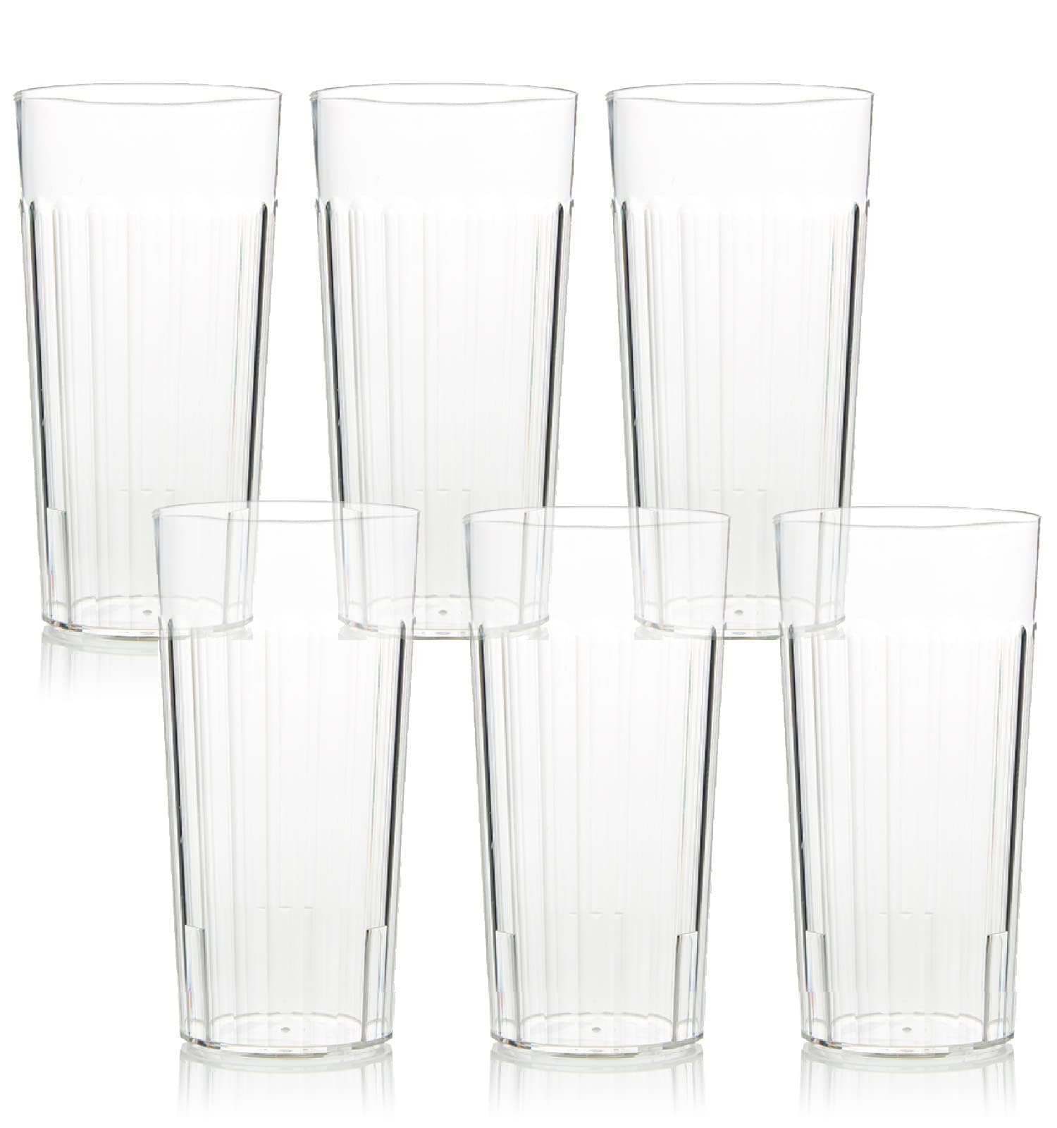 Foto 1 | Vaso De Plástico Arrow Home Products  900 Ml (juego De 6)  Transparente - Venta Internacional.
