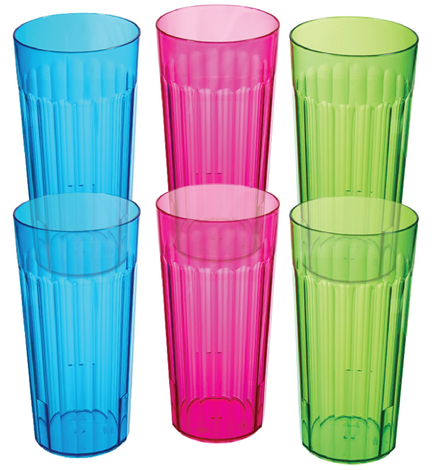 Foto 1 | Vaso De Plástico Arrow Home Products Rainbow  473 Ml  Juego De 6 - Venta Internacional.