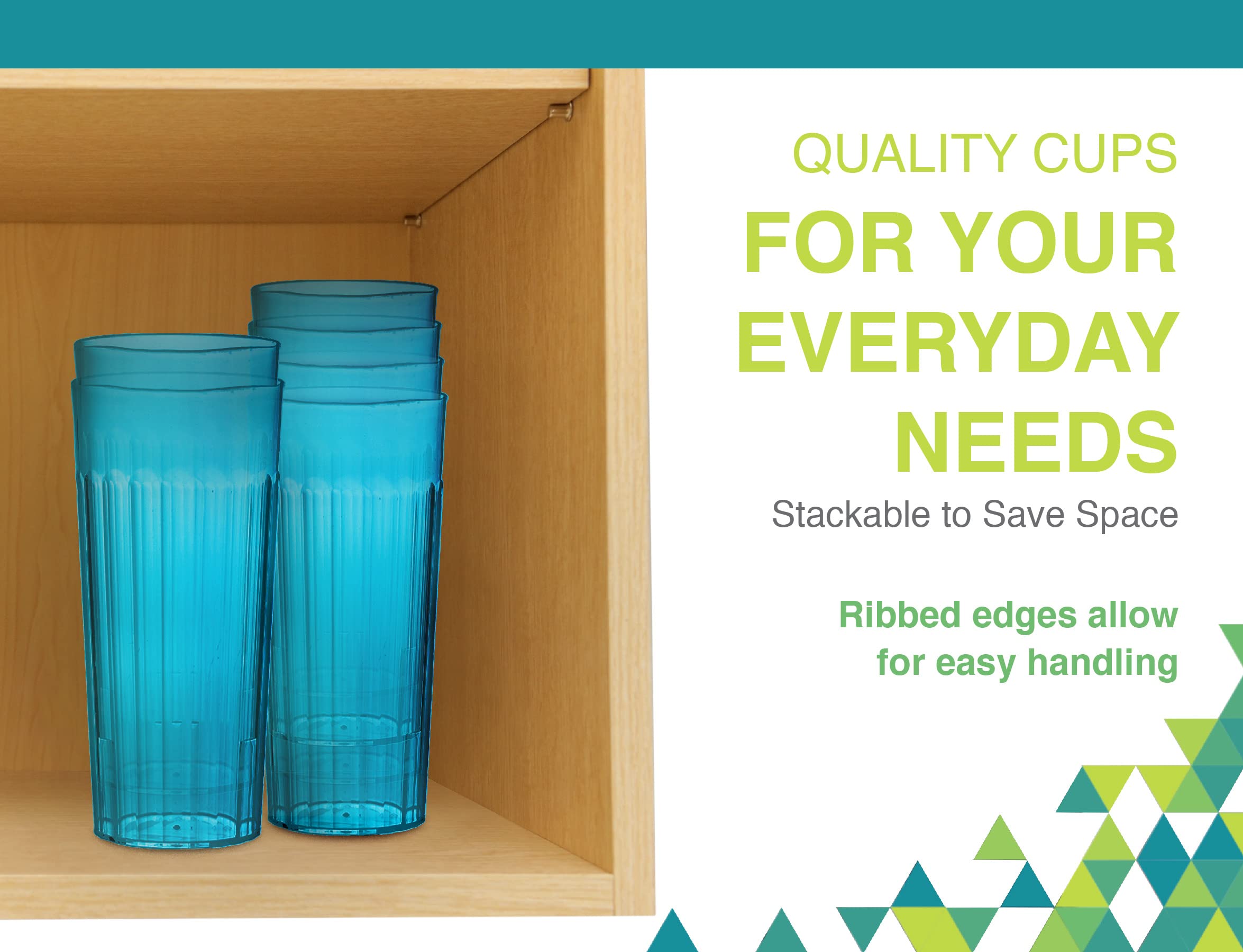 Foto 5 | Vaso De Plástico Arrow Home Products Rainbow  473 Ml  Juego De 6 - Venta Internacional.