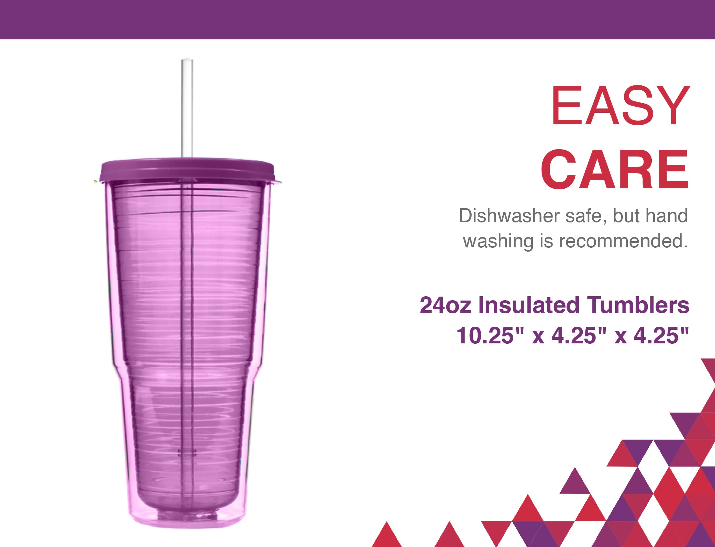 Foto 7 pulgar | Vaso Arrow Home Products De Plástico De 710 Ml Con Pajita Y Tapa  Paquete De 4 - Venta Internacional.