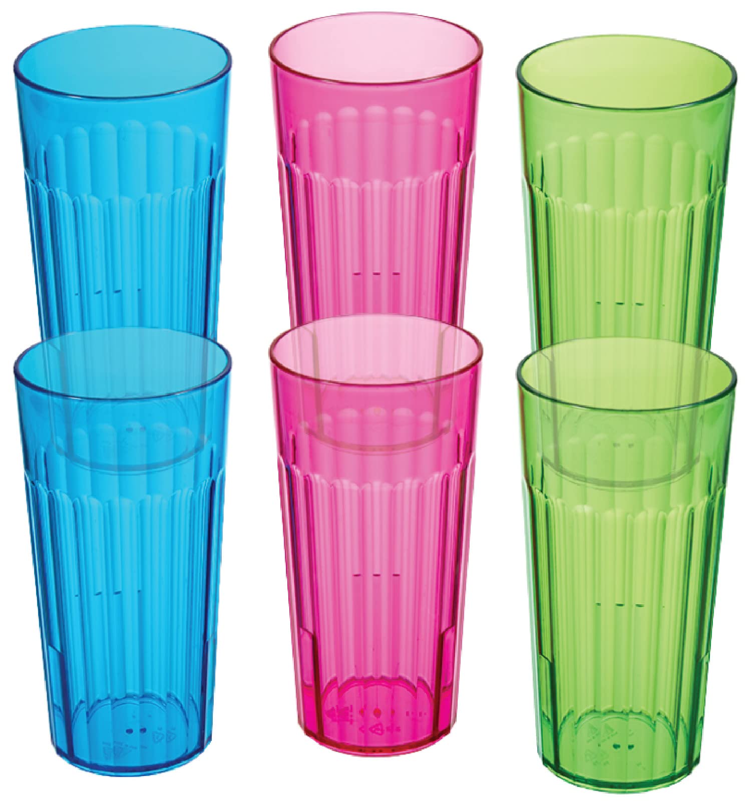 Foto 2 pulgar | Vaso De Plástico Arrow Home Products Rainbow De 900 Ml  Juego De 6 - Venta Internacional.