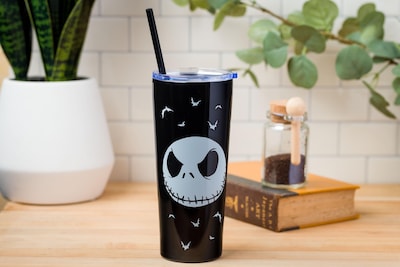 Foto 3 | Vaso Plateado Buffalo Disney Nightmare Before Christmas 650 Ml - Venta Internacional.