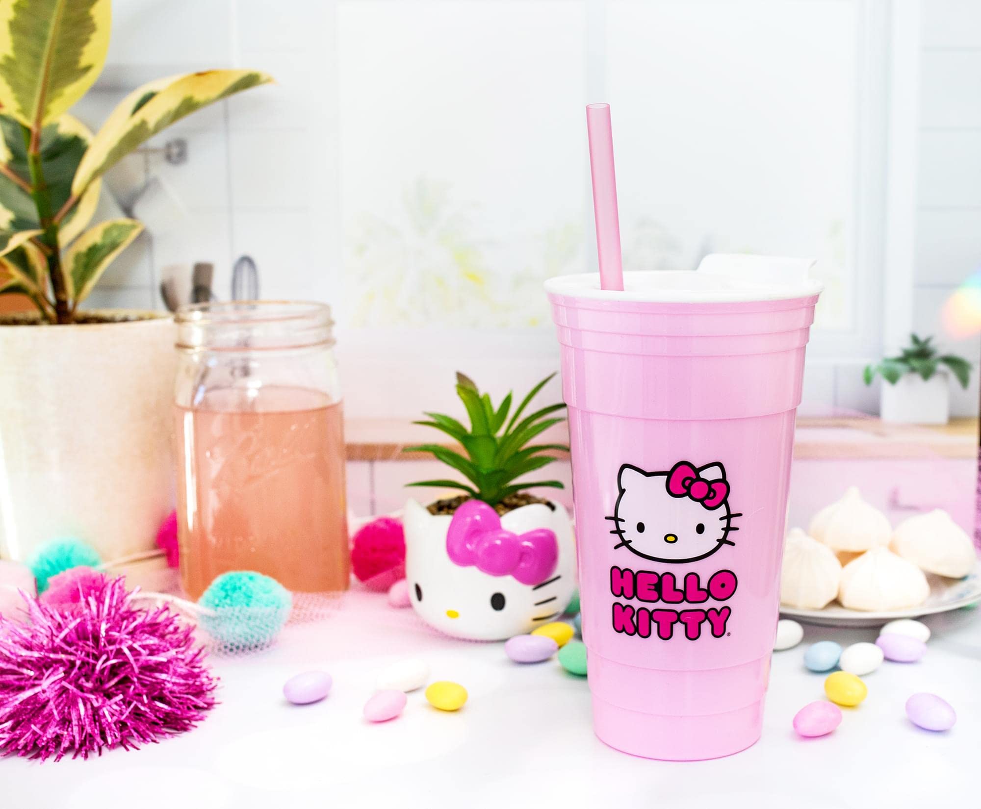 Foto 6 pulgar | Vaso De Viaje Plateado Buffalo Sanrio Hello Kitty 960 Ml - Venta Internacional.