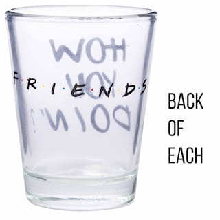 Foto 4 | Minigafas Silver Buffalo Friends Quotes 45 Ml Paquete De 4 - Venta Internacional.