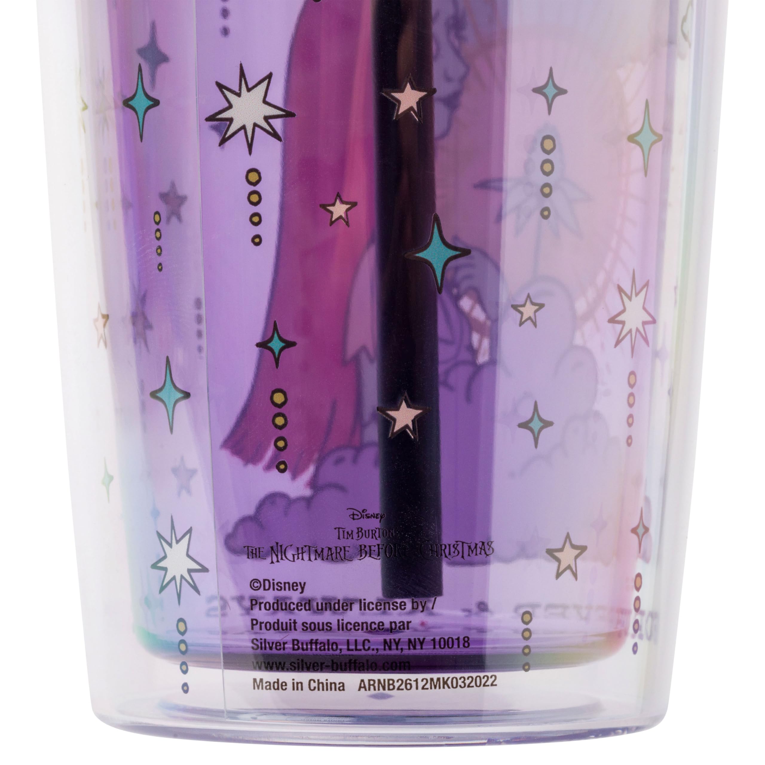 Foto 2 | Vaso Plateado Buffalo Disney Nightmare Before Christmas  600 Ml - Venta Internacional.
