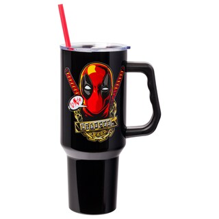 Foto 1 | Vaso Plateado Buffalo Marvel Deadpool De Acero Inoxidable De 1 2 L - Venta Internacional.