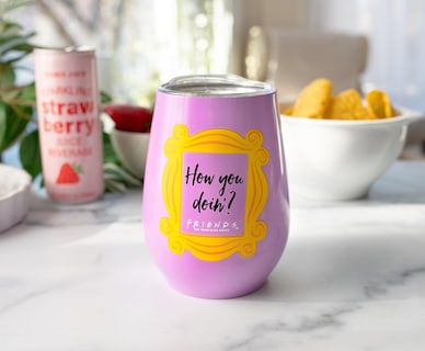 Foto 3 | Vaso Sin Tallo Silver Buffalo Friends How You Doin 300 Ml - Venta Internacional.