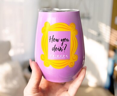 Foto 4 | Vaso Sin Tallo Silver Buffalo Friends How You Doin 300 Ml - Venta Internacional.