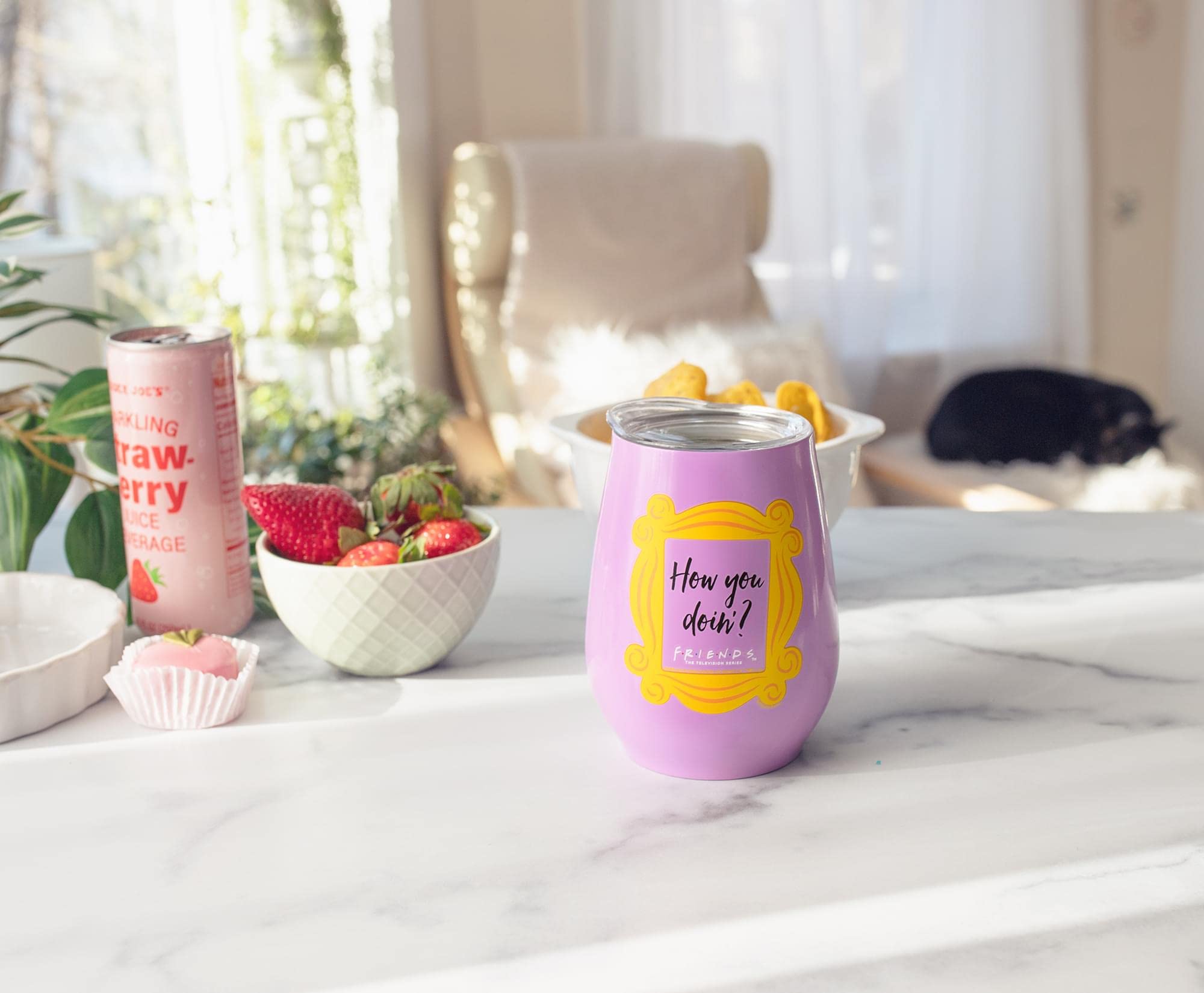 Foto 8 pulgar | Vaso Sin Tallo Silver Buffalo Friends How You Doin  300 Ml - Venta Internacional.