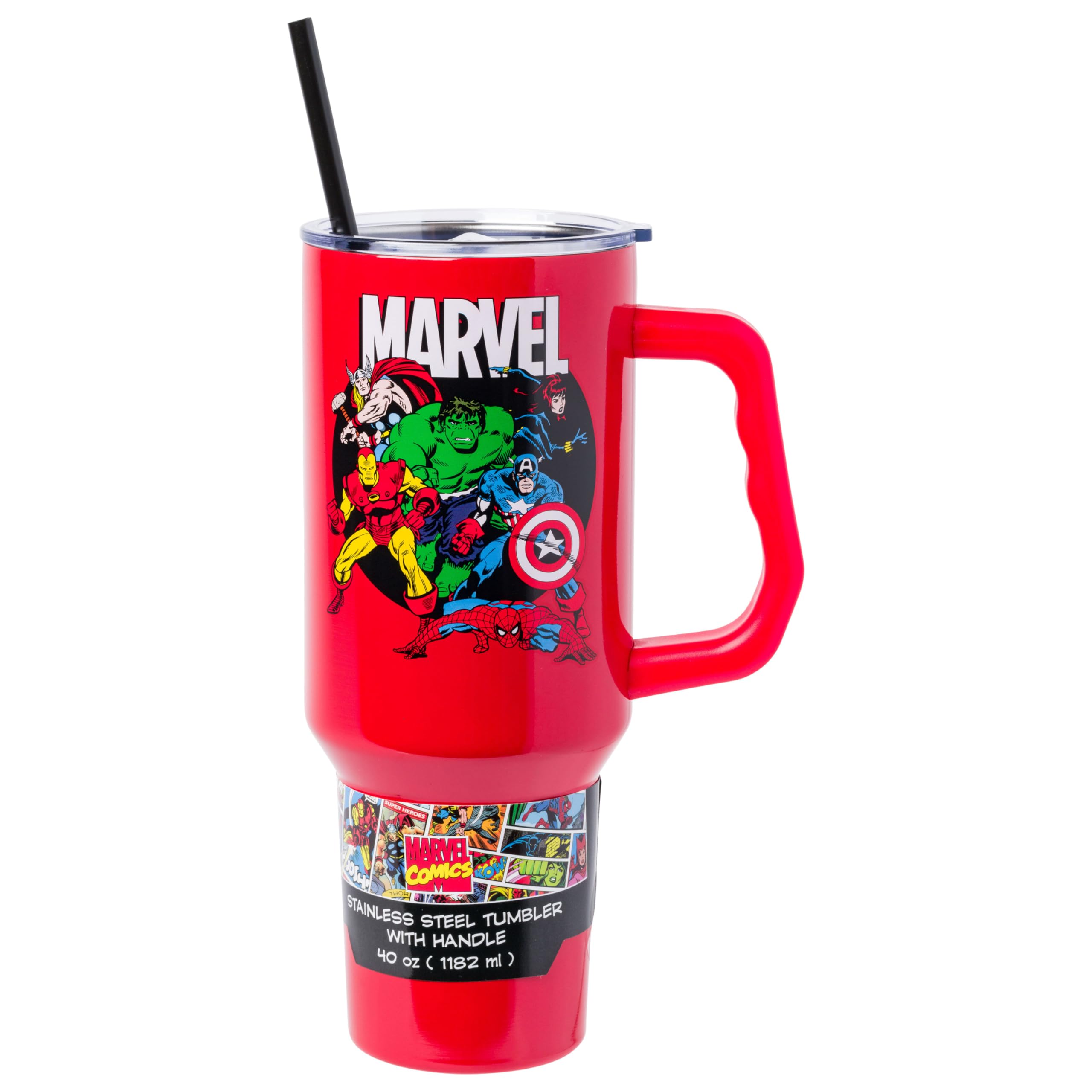 Foto 2 pulgar | Vaso Plateado Buffalo Marvel Avengers De Acero Inoxidable De 1 2 L - Venta Internacional.