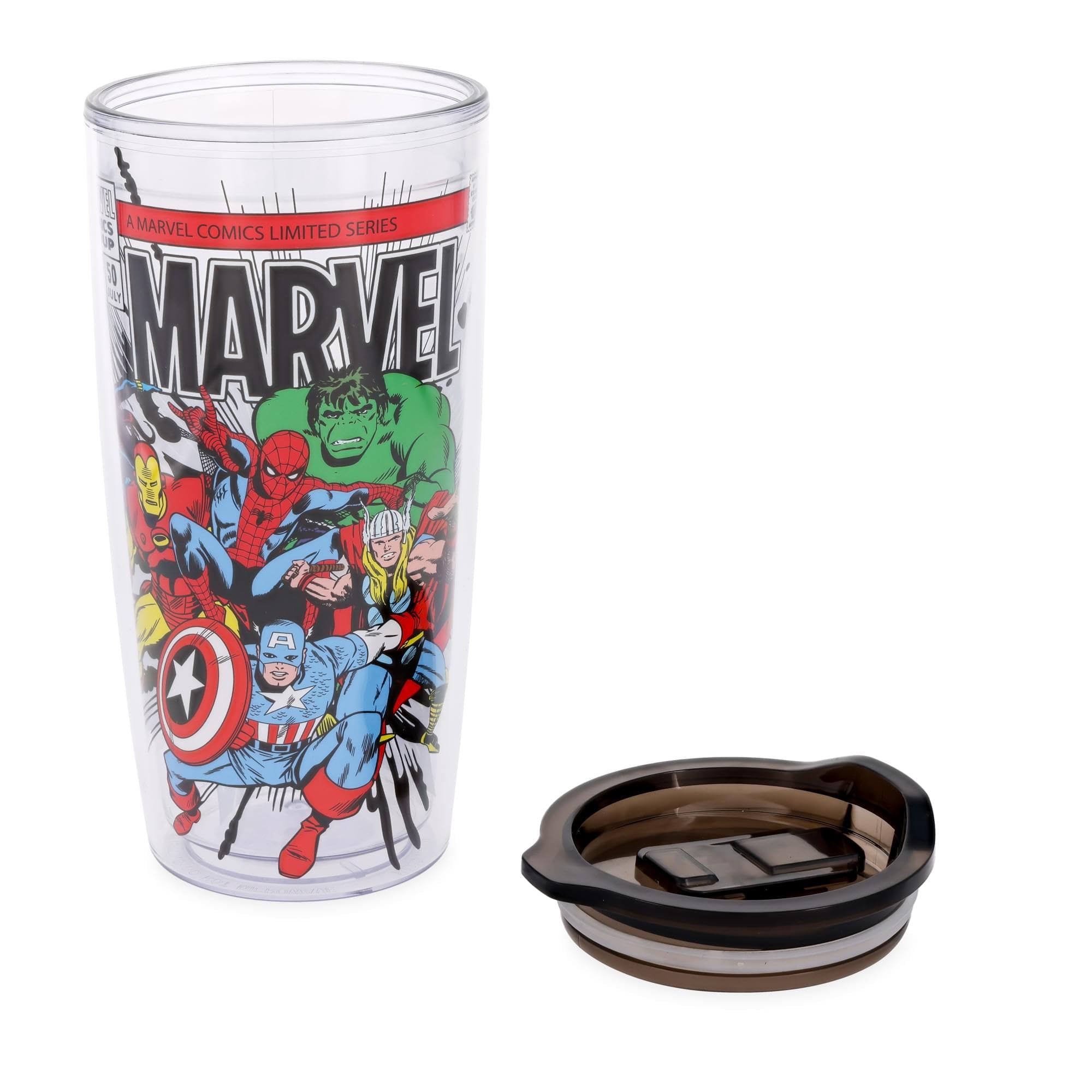 Foto 3 | Vaso De Viaje Plateado Buffalo Marvel Avengers  600 Ml - Venta Internacional.