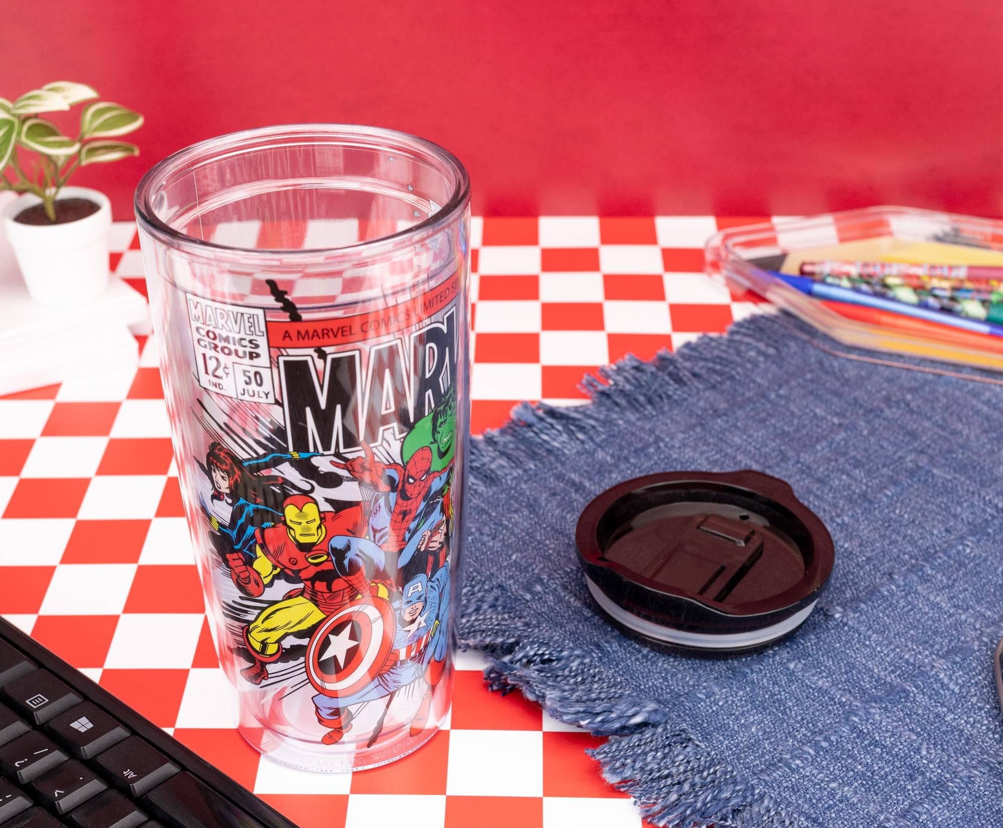 Foto 6 pulgar | Vaso De Viaje Plateado Buffalo Marvel Avengers  600 Ml - Venta Internacional.