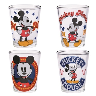 Foto 1 | Minigafas Plateadas Buffalo Disney Classic Mickey Mouse X4 - Venta Internacional.