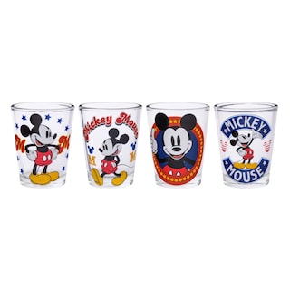 Foto 2 | Minigafas Plateadas Buffalo Disney Classic Mickey Mouse X4 - Venta Internacional.