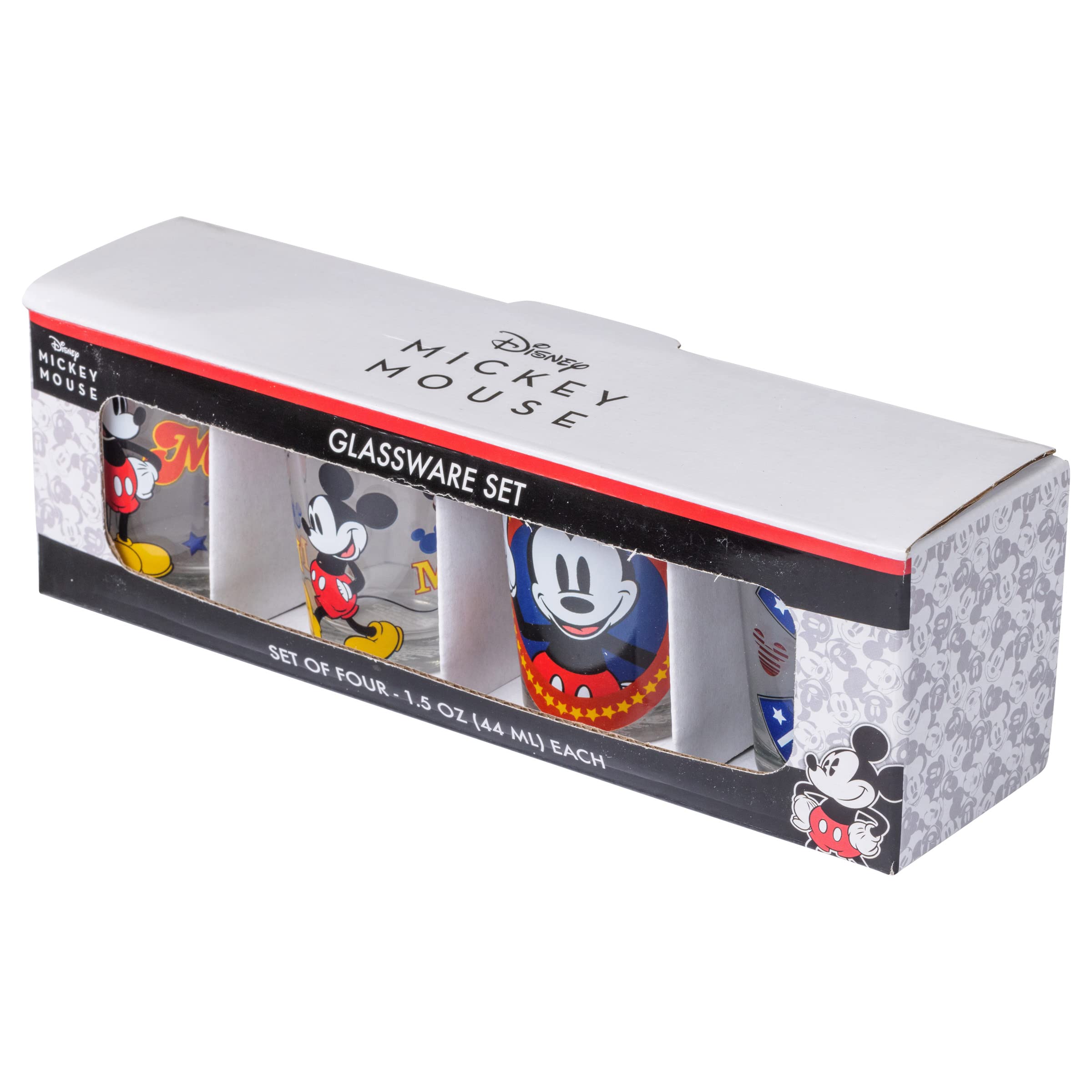 Foto 8 pulgar | Minigafas Plateadas Buffalo Disney Classic Mickey Mouse X4 - Venta Internacional.