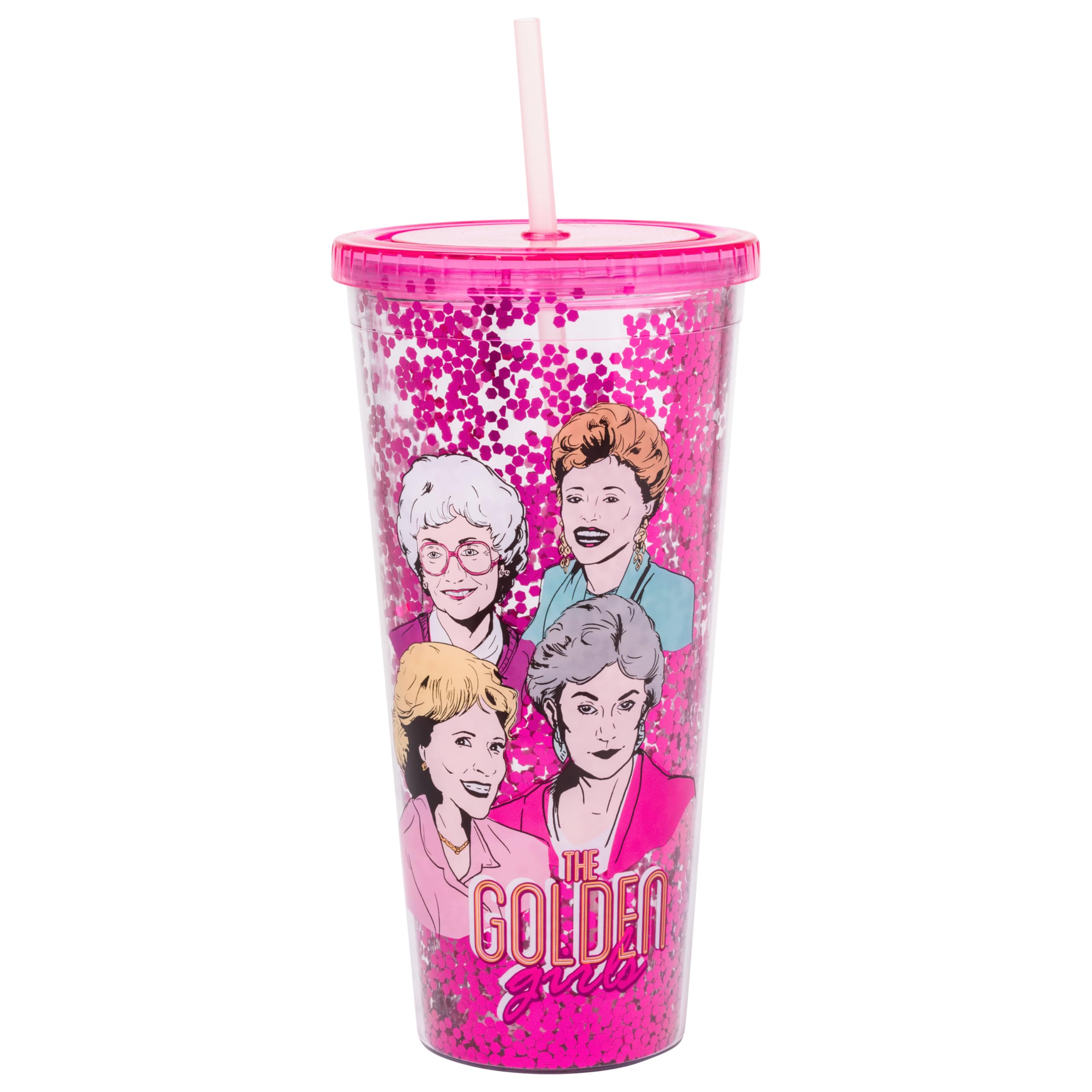 Foto 2 pulgar | Vaso Cold Cup Silver Buffalo The Golden Girls De 32 Ml Con Tapa Y Pajita - Venta Internacional.